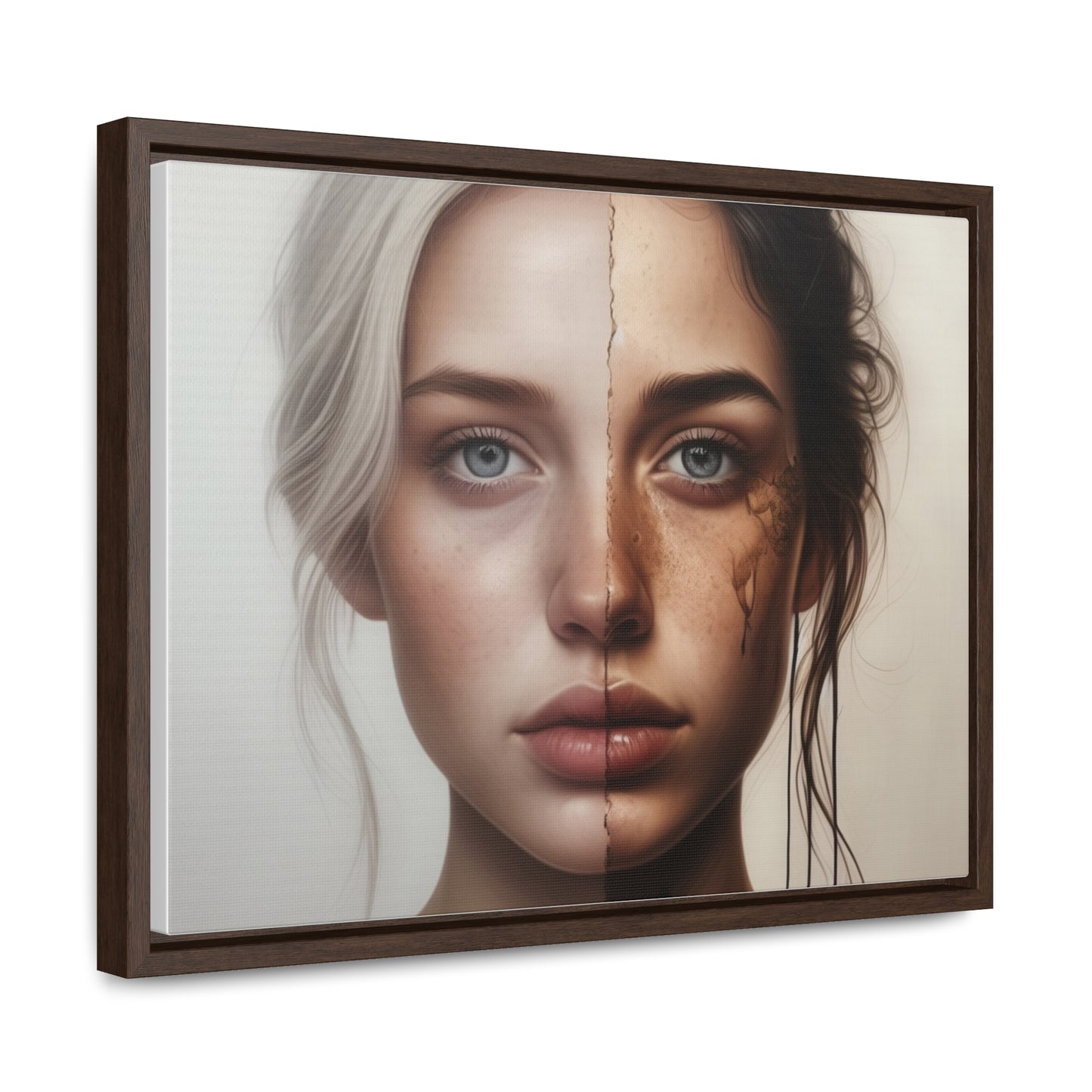 Woman, Face, Wall Art, Gallery Canvas Wraps, Horizontal Frame