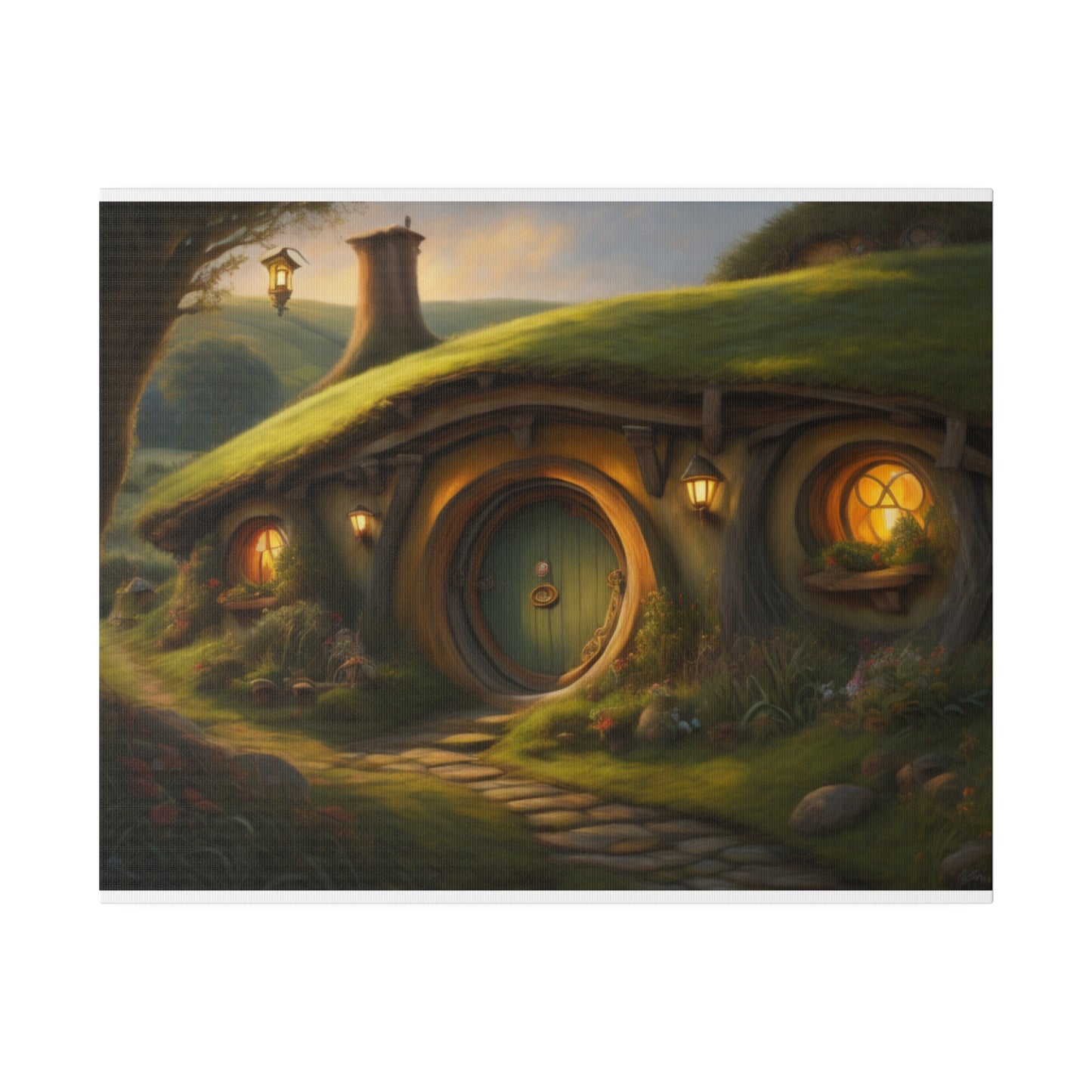 Hobbiton, Wall Art, Matte Canvas, Stretched, 0.75"