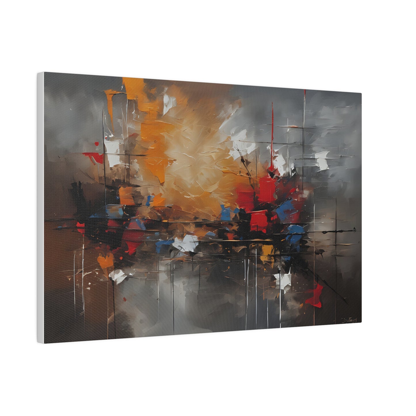 Abstract, Wall Art, Matte Canvas, Stretched, 0.75"