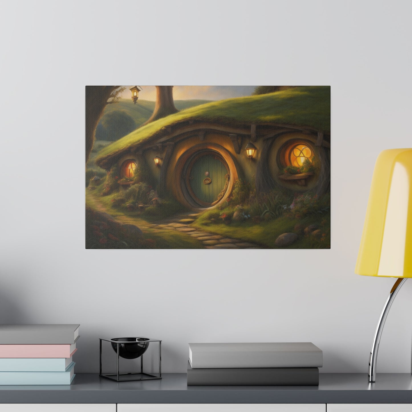 Hobbiton, Wall Art, Matte Canvas, Stretched, 0.75"