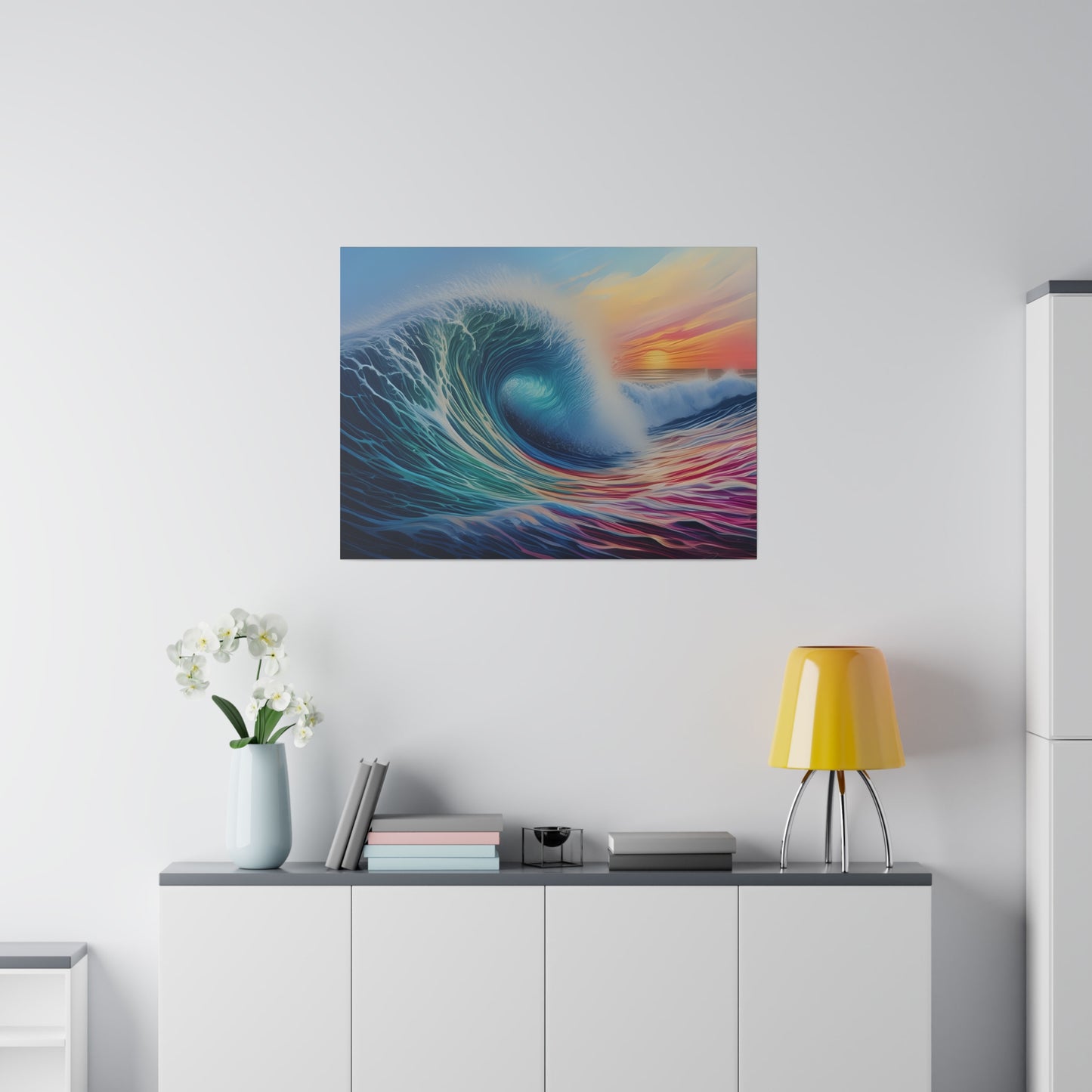 Wave, Beach, Wall Art, Matte Canvas, Stretched, 0.75"