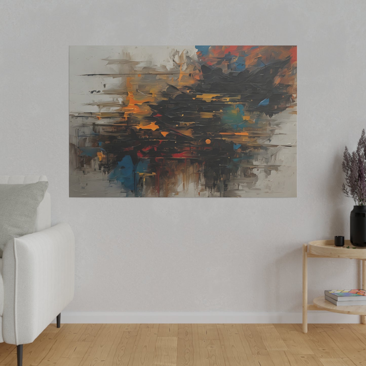 Abstract, Wall Art, Matte Canvas, Stretched, 0.75"