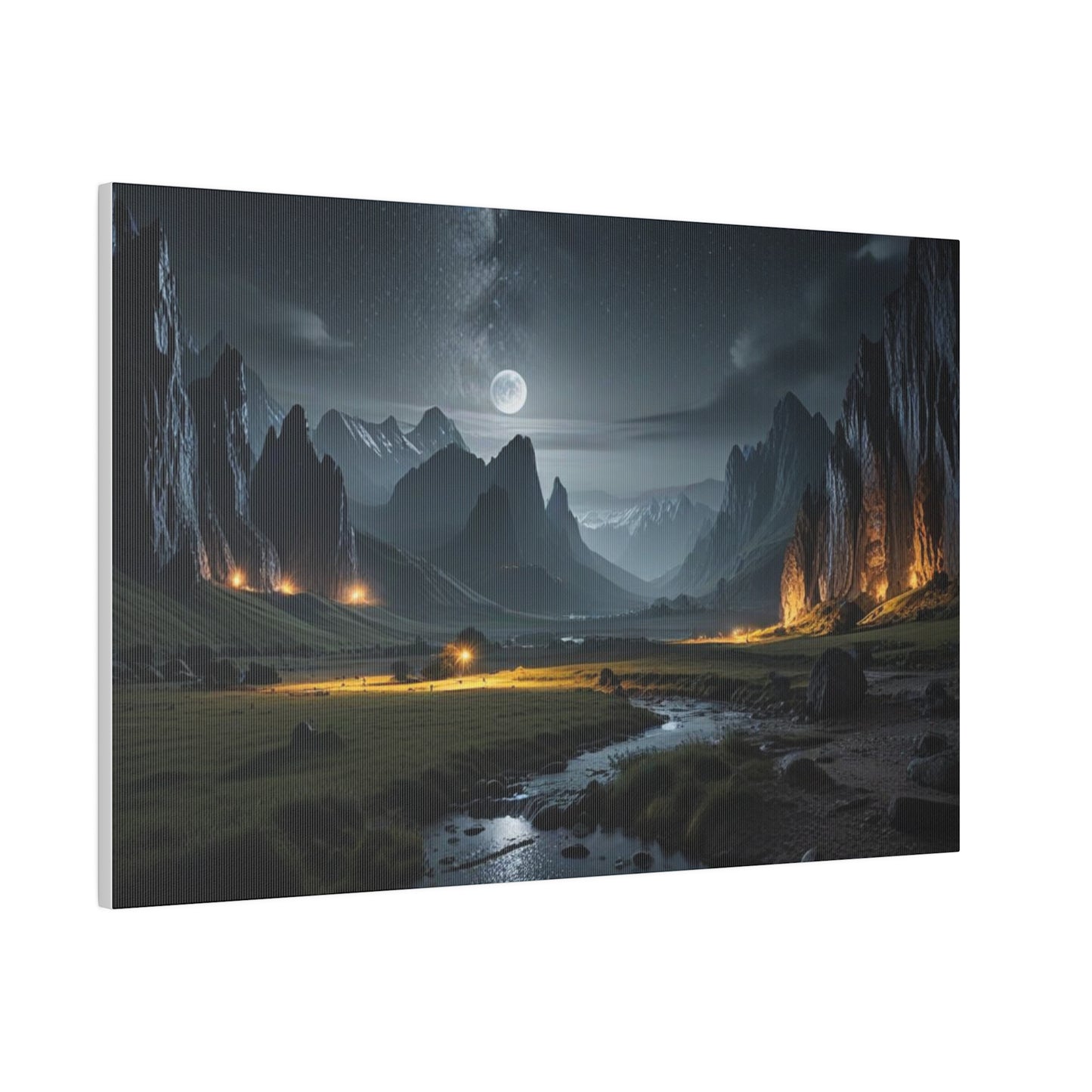 The Place Between the Cliffs, Wall Art, Matte Canvas, Stretched, 0.75"