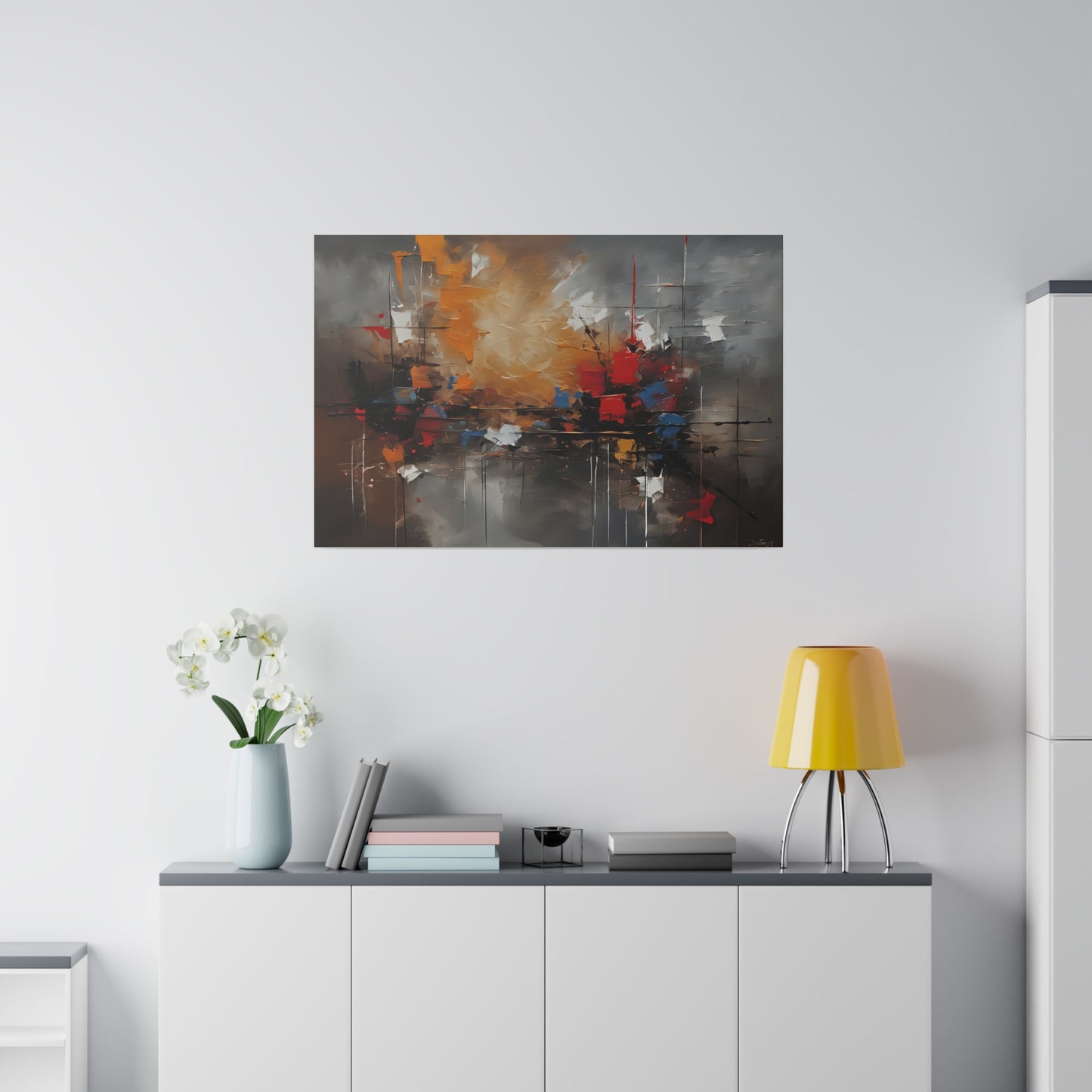 Abstract, Wall Art, Matte Canvas, Stretched, 0.75"