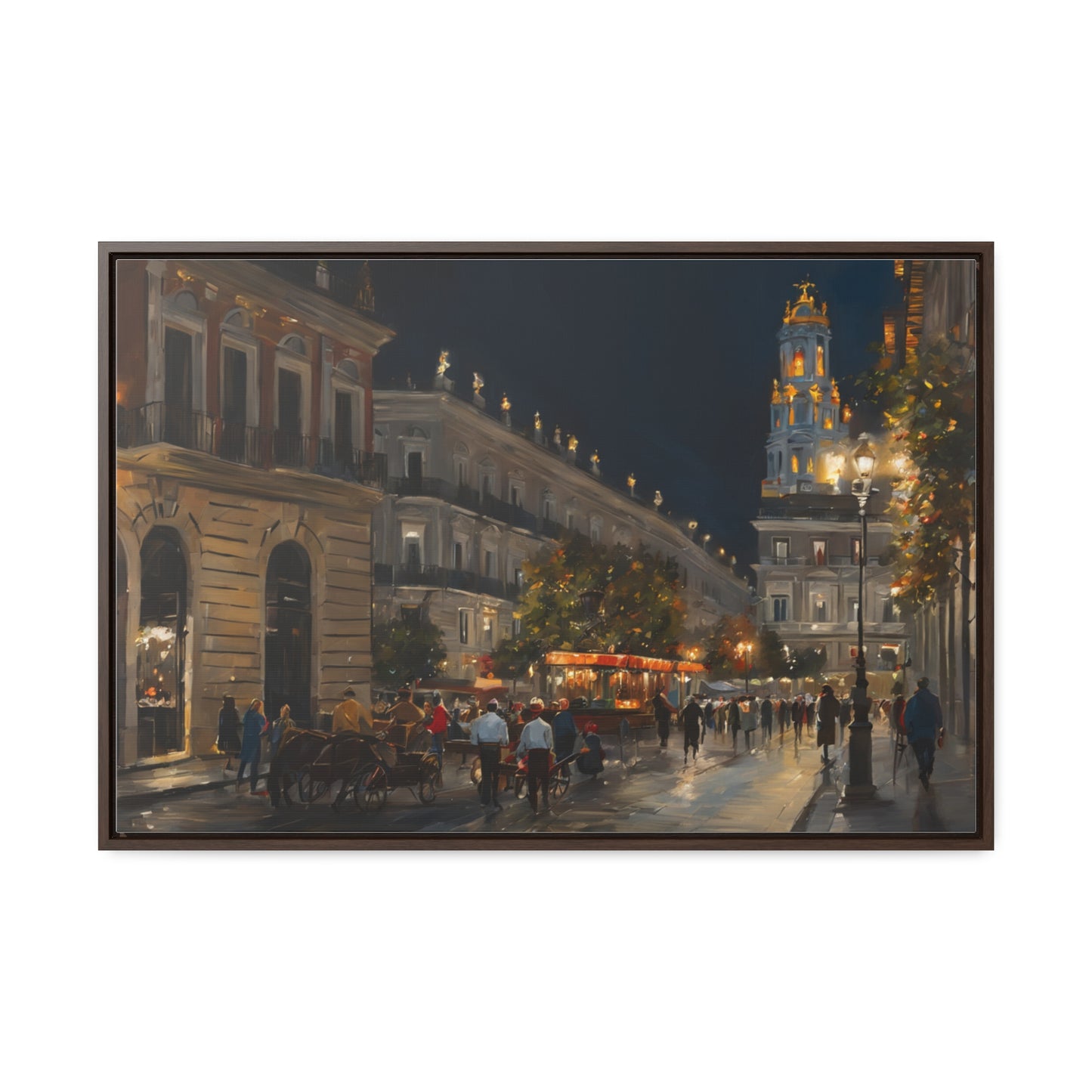 Night Walk, Wall Art, Gallery Canvas Wraps, Horizontal Frame