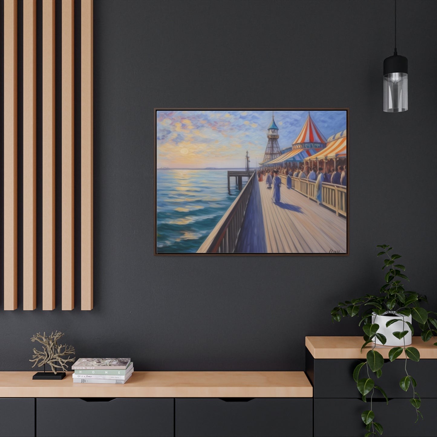 Pier, Wall Art, Gallery Canvas Wraps, Horizontal Frame