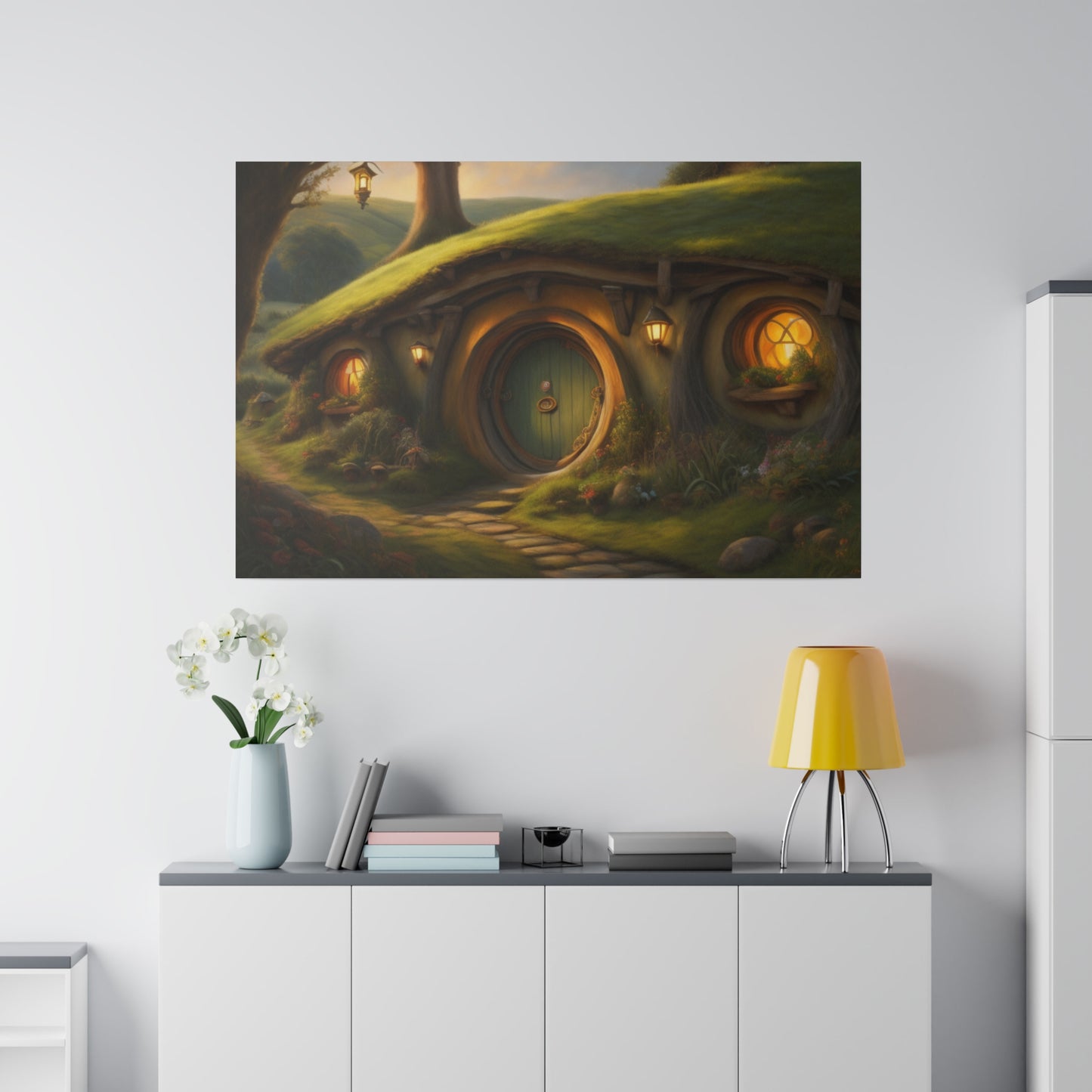 Hobbiton, Wall Art, Matte Canvas, Stretched, 0.75"