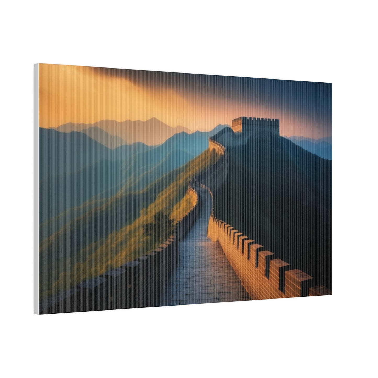 Great Wall Of China, Wall Art, Matte Canvas, Stretched, 0.75"