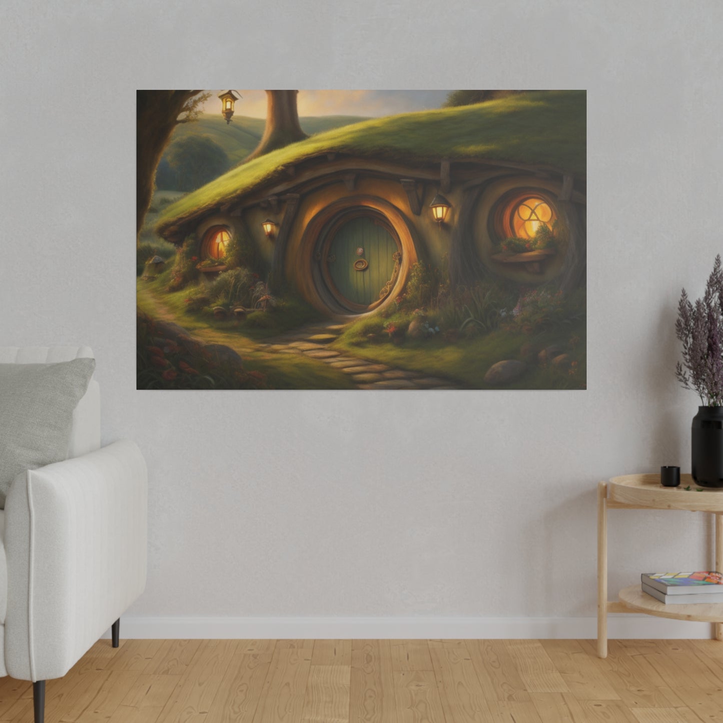 Hobbiton, Wall Art, Matte Canvas, Stretched, 0.75"