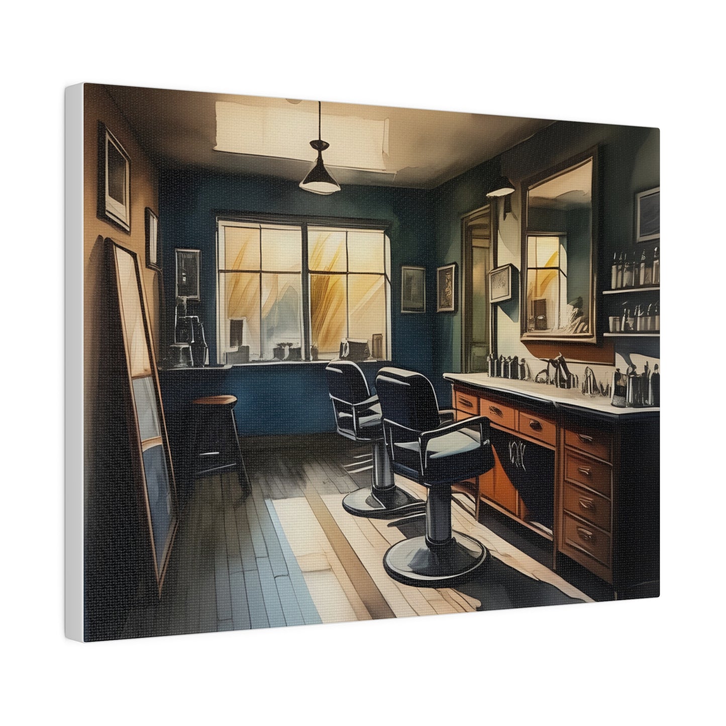 Barbershop, Wall Art, Matte Canvas, Stretched, 0.75"