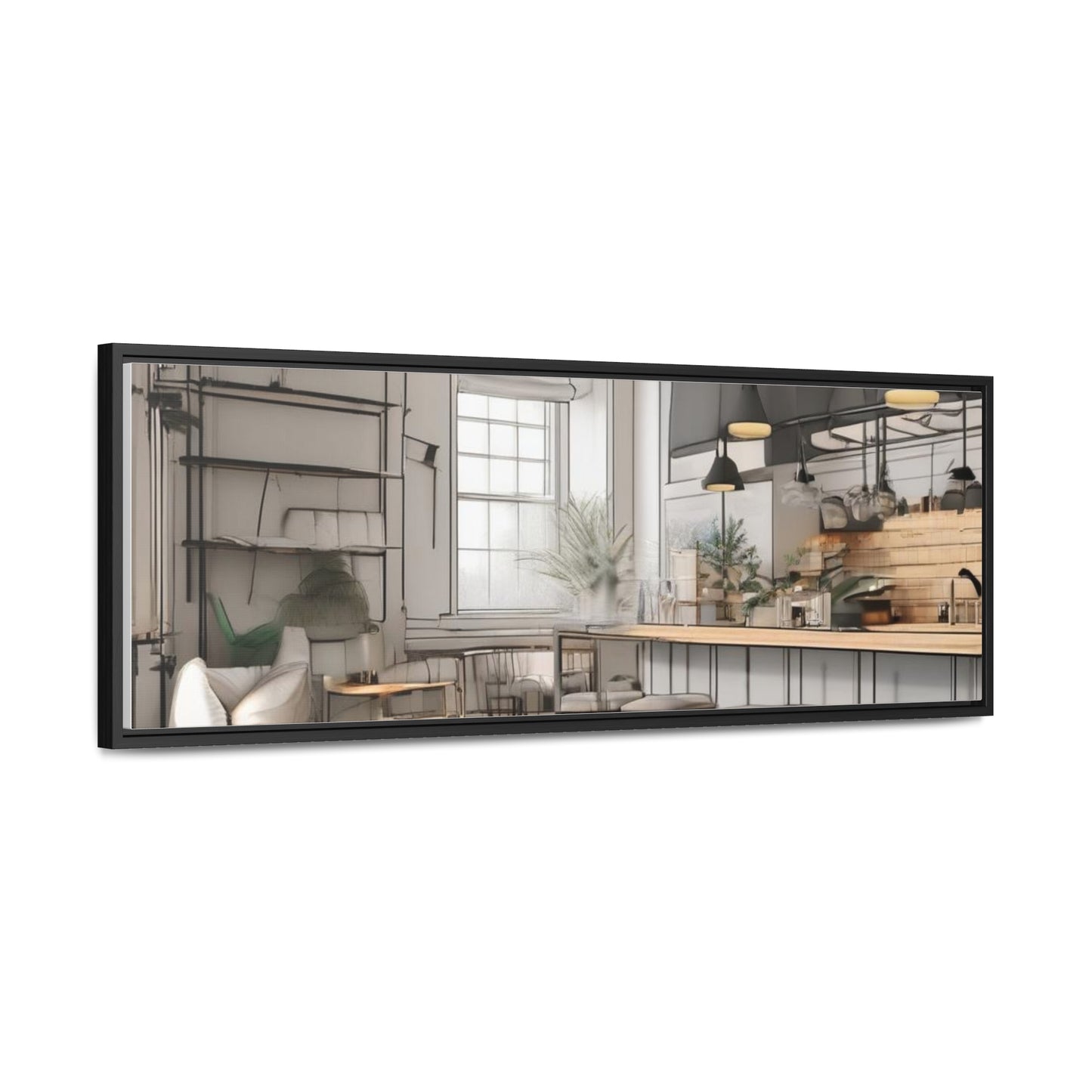 Cat, Kitchen, Gallery Canvas Wraps, Horizontal Frame