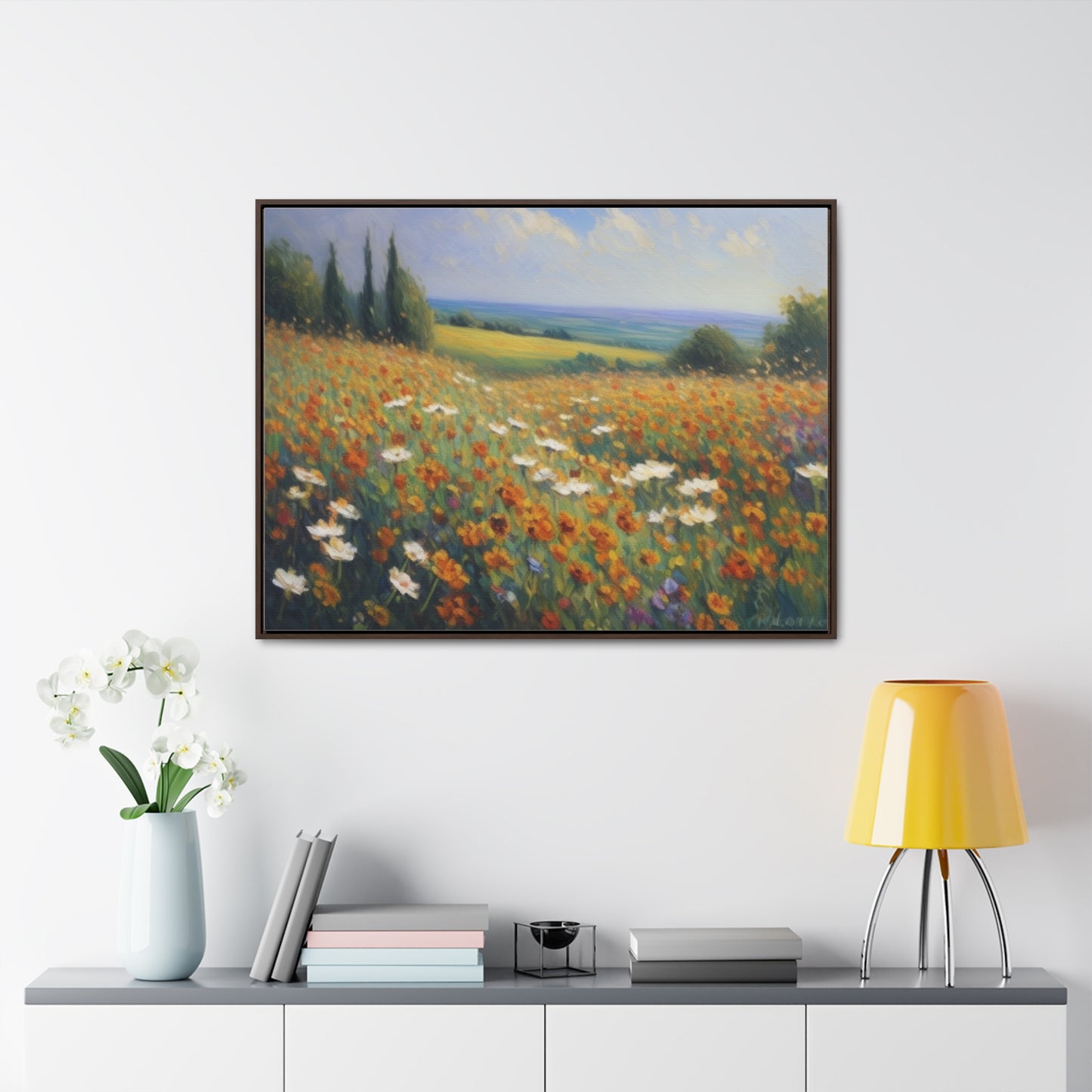 Field of flowers, Gallery Canvas Wraps, Horizontal Frame