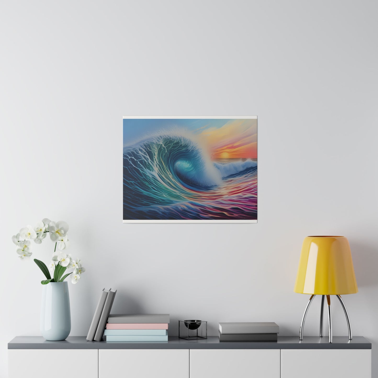 Wave, Beach, Wall Art, Matte Canvas, Stretched, 0.75"