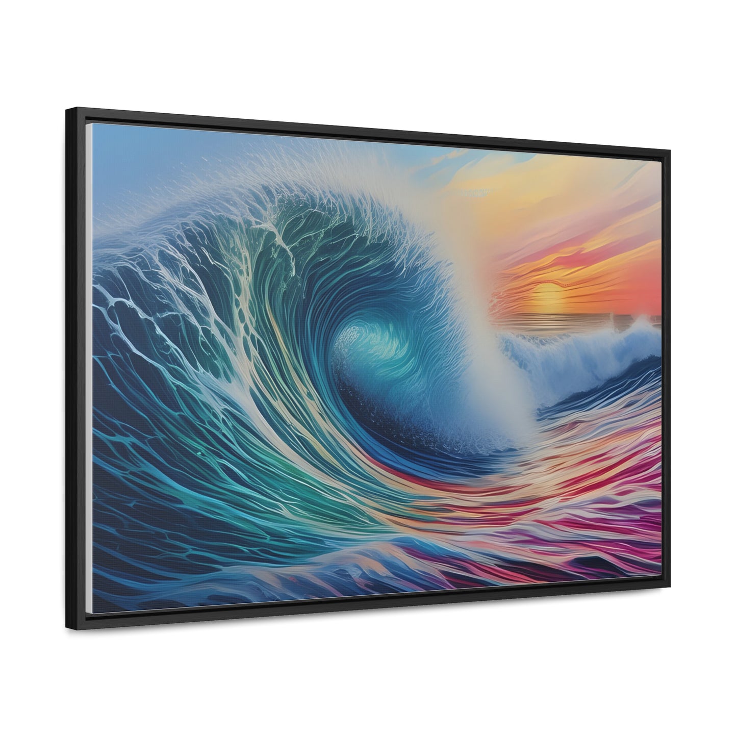 Beach Wave, Wall Art, Gallery Canvas Wraps, Horizontal Frame