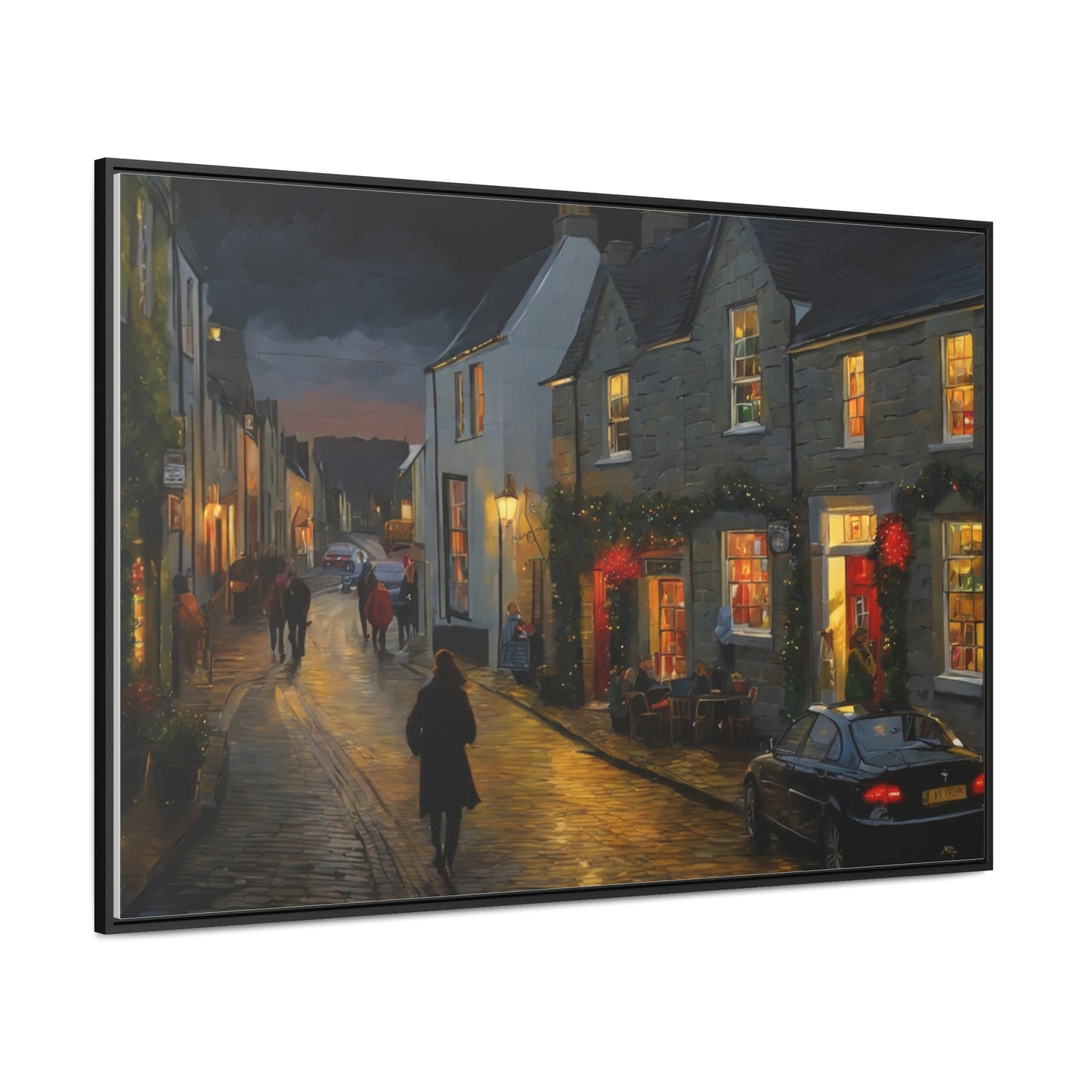 Calm Town, Wall Art, Gallery Canvas Wraps, Horizontal Frame