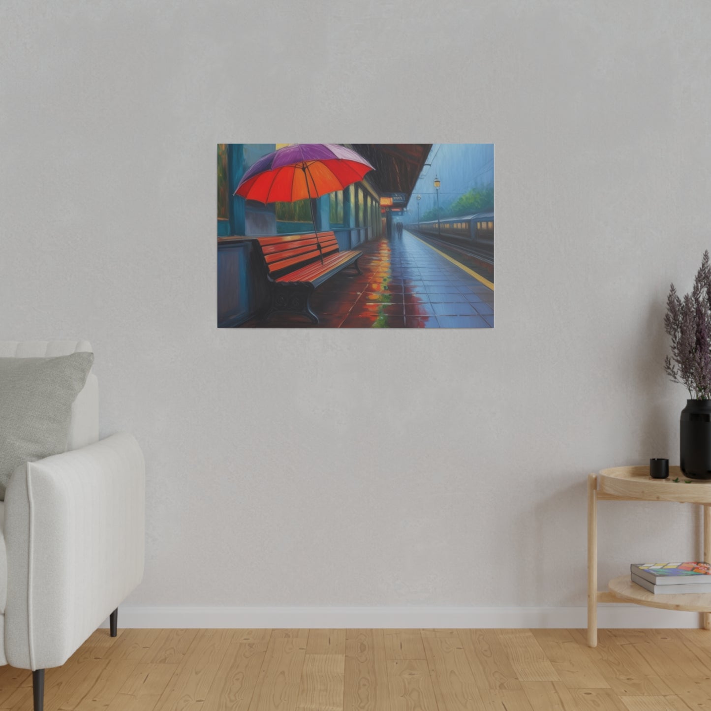 Umbrella, Wall Art, Matte Canvas, Stretched, 0.75"