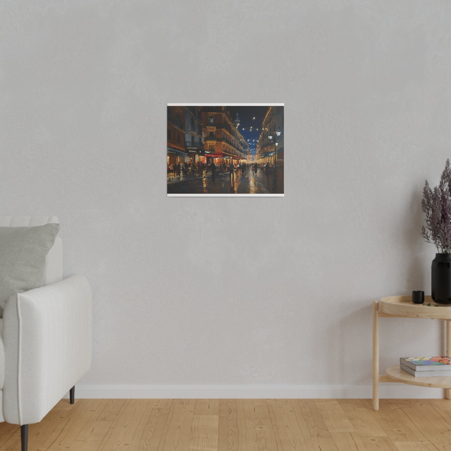 Calm night, Wall Art, Matte Canvas, Stretched, 0.75"