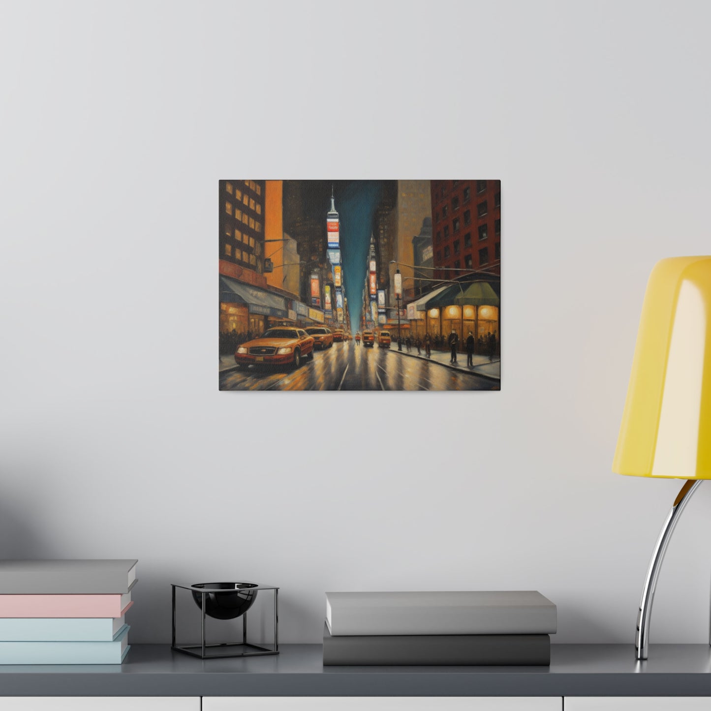 The City, Wall Art, Matte Canvas, Stretched, 0.75"