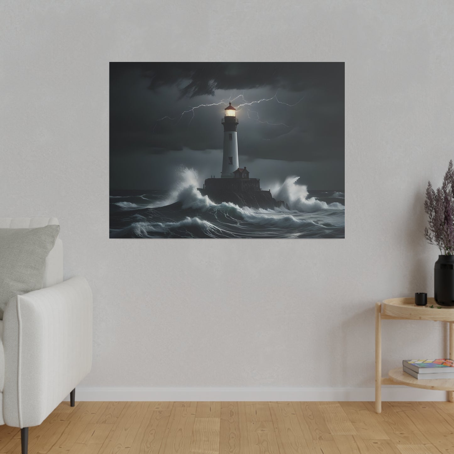 The light house, Wall Art, Matte Canvas, Stretched, 0.75"