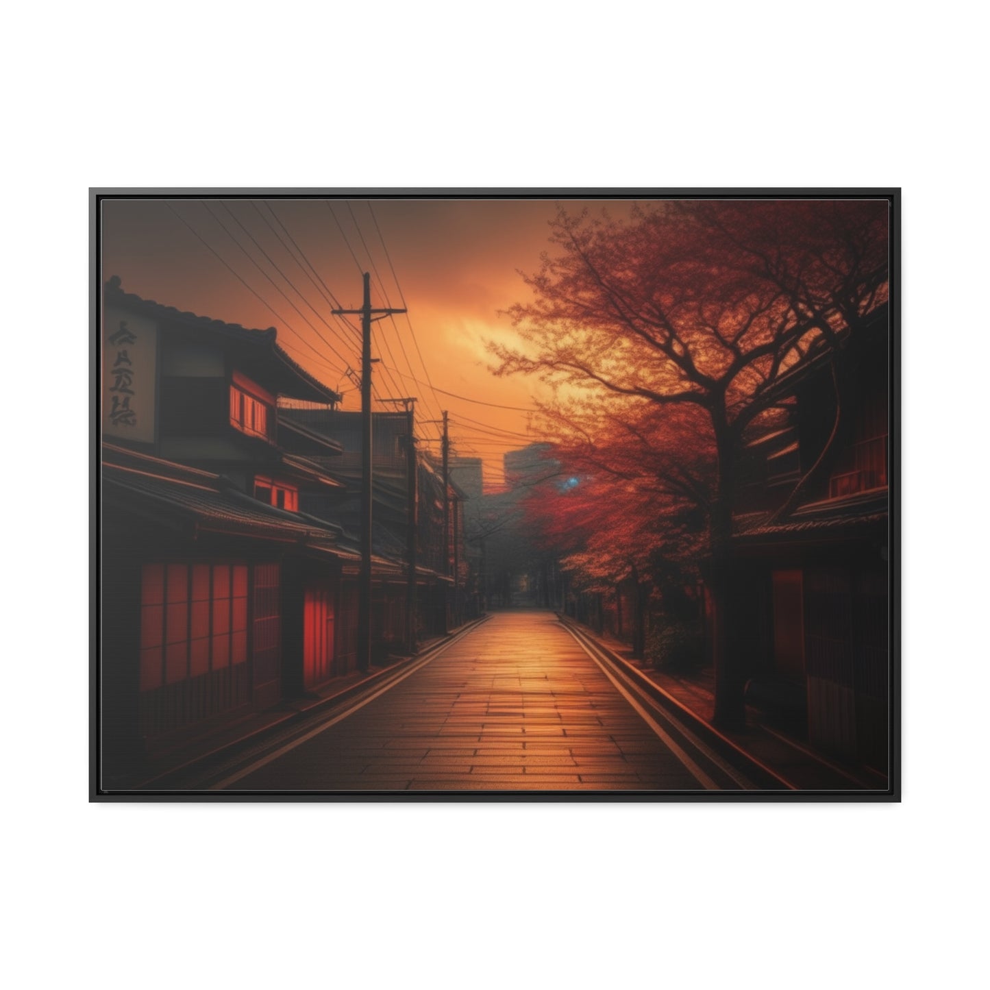 Japanese Village, Wall Art, Gallery Canvas Wraps, Horizontal Frame