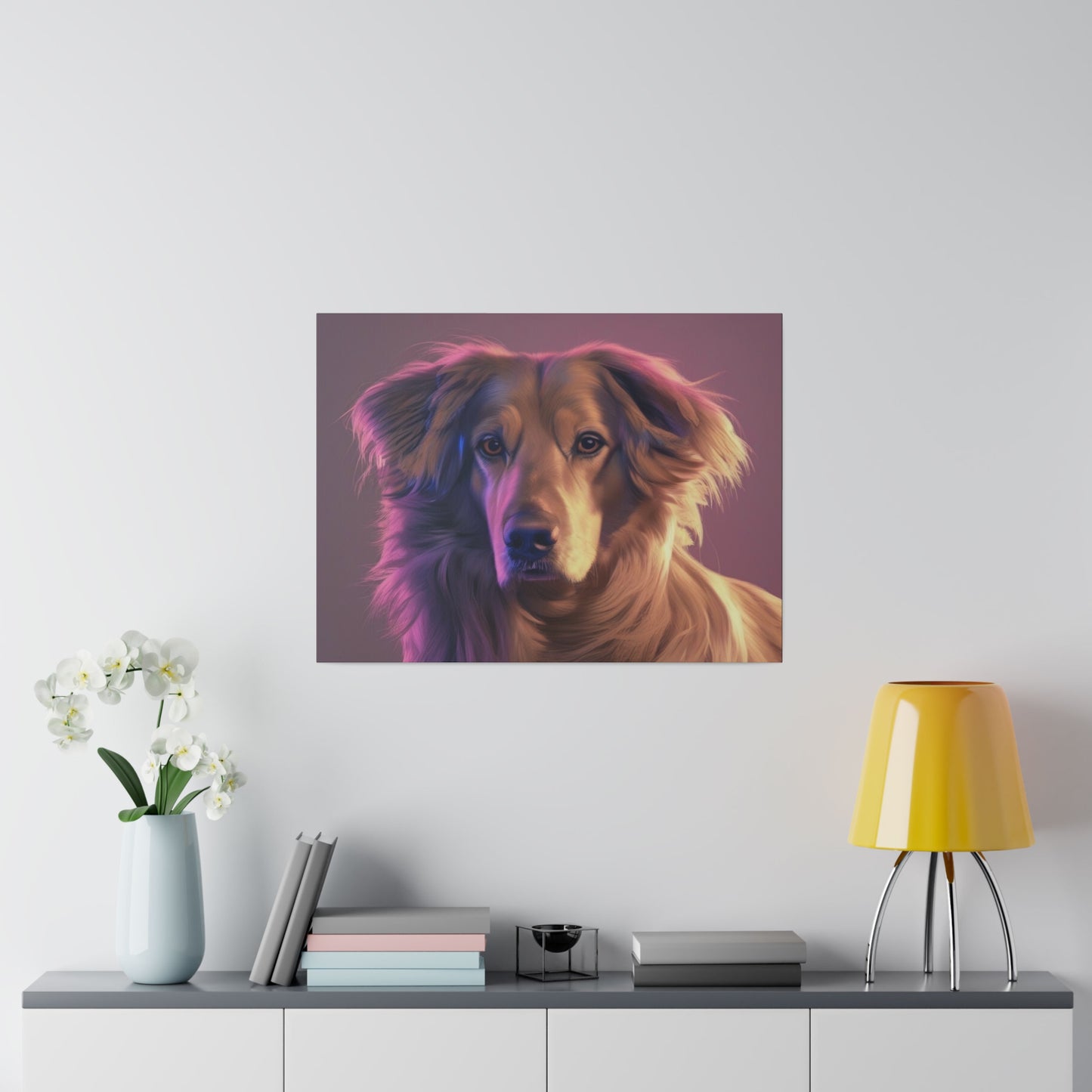 Dog, Wall Art, Matte Canvas, Stretched, 0.75"