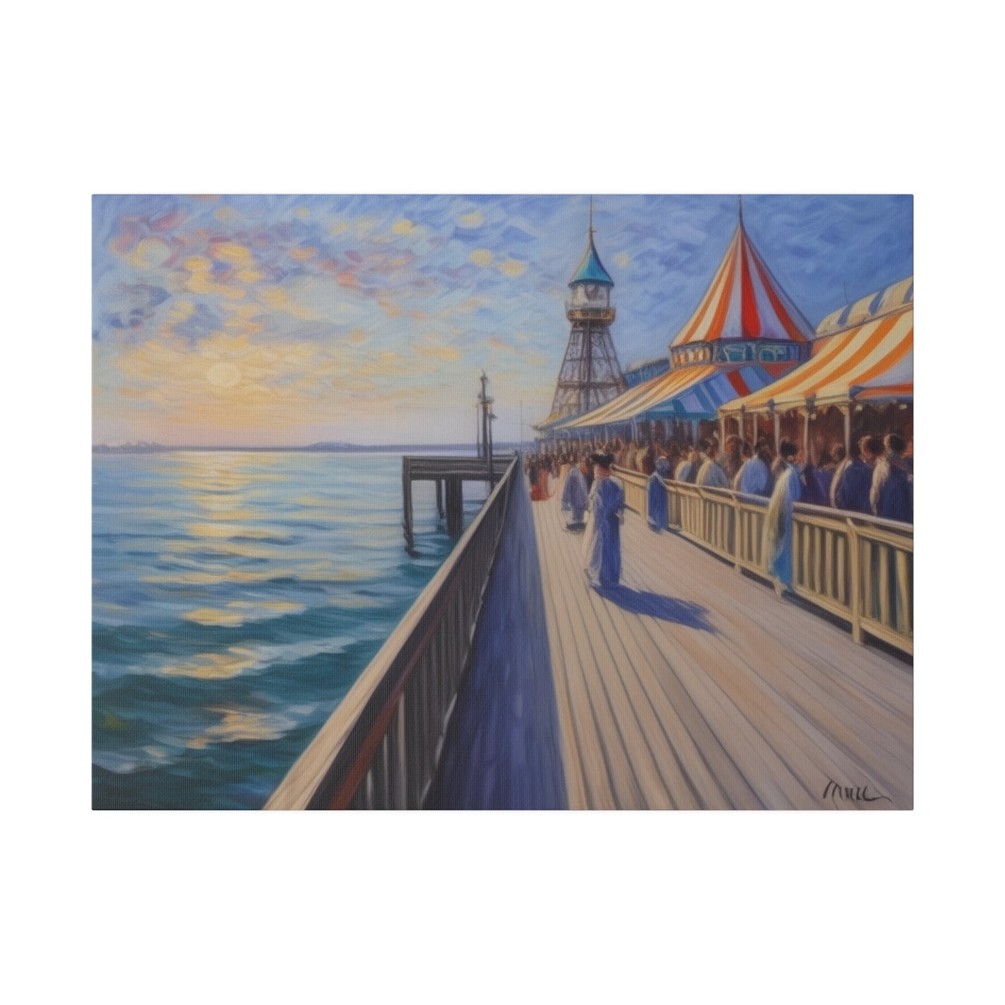 Pier, Wall Art, Matte Canvas, Stretched, 0.75"