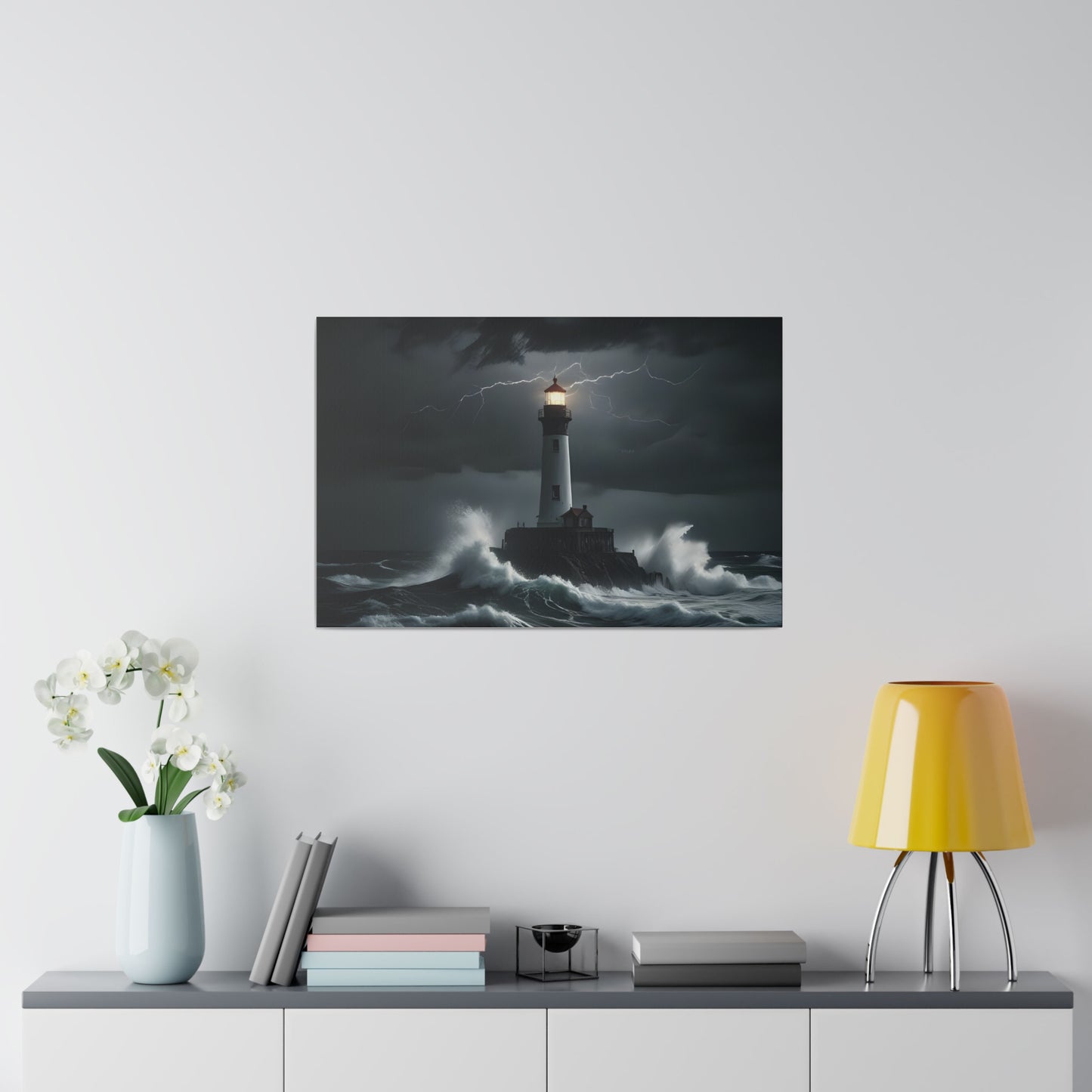 The light house, Wall Art, Matte Canvas, Stretched, 0.75"