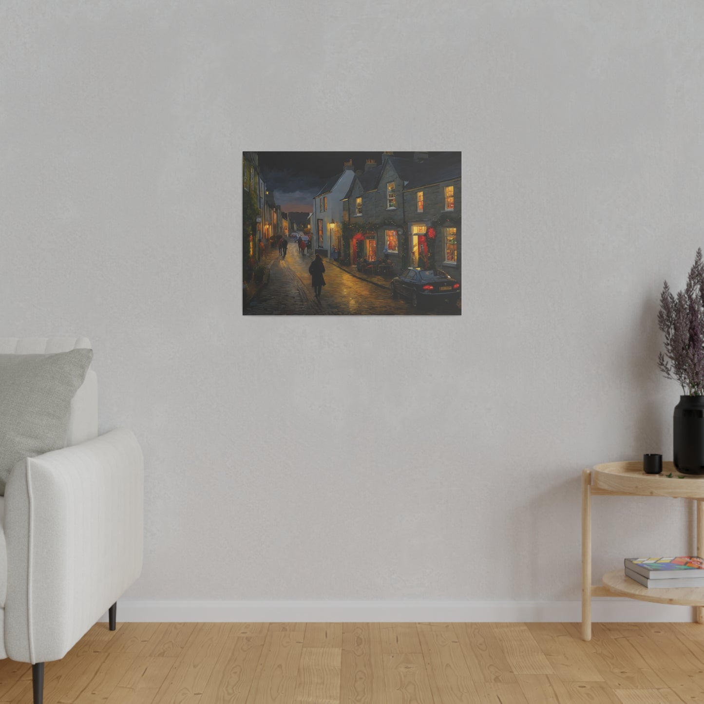 Calm Town, Wall Art, Matte Canvas, Stretched, 0.75"