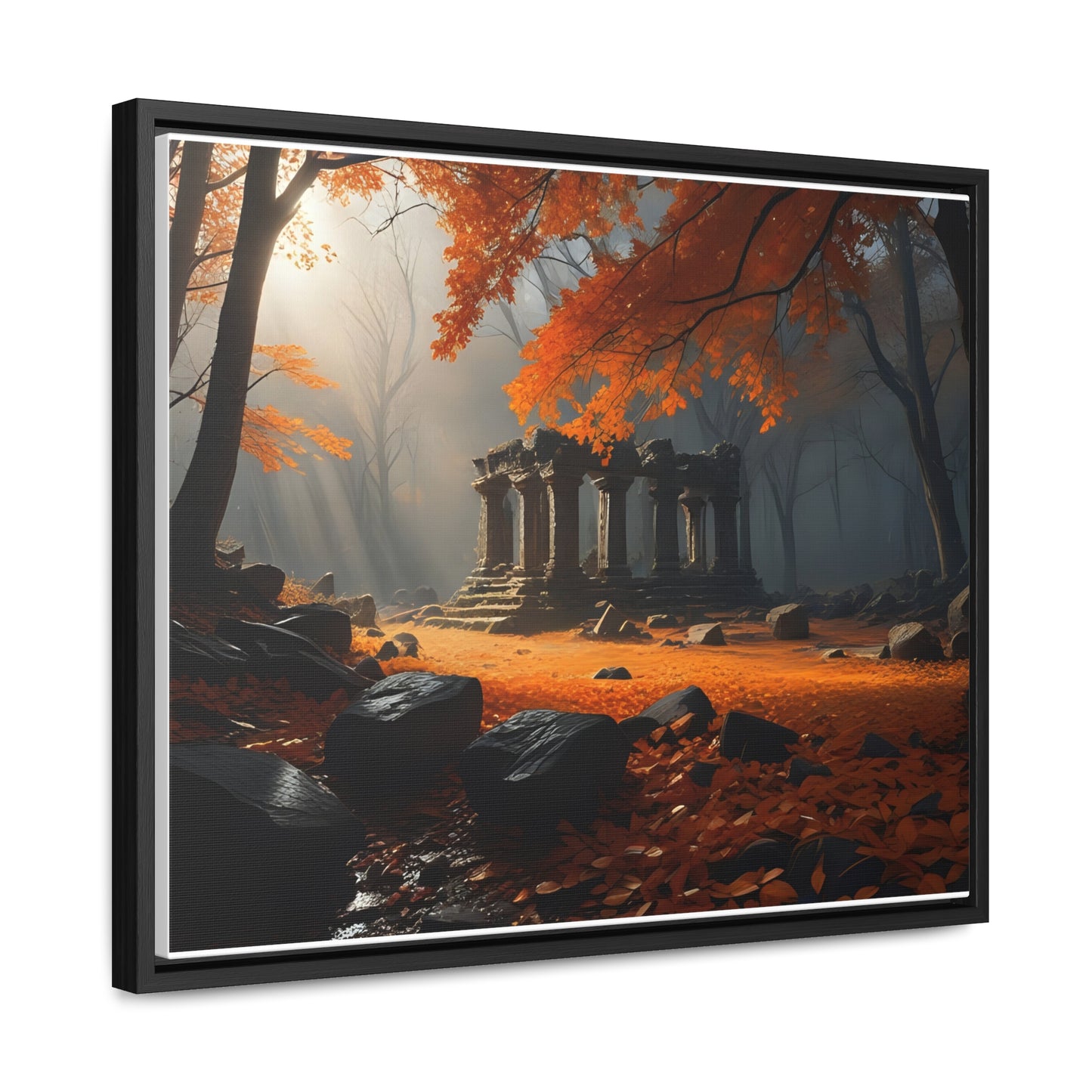 Ruins in the Wood, Wall Art, Gallery Canvas Wraps, Horizontal Frame