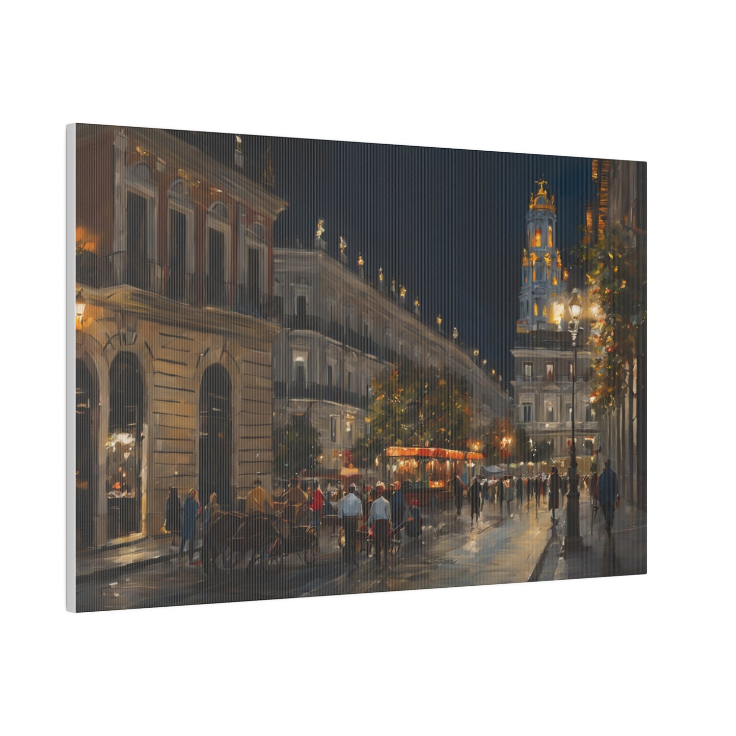 Night Walk, Wall Art, Matte Canvas, Stretched, 0.75"