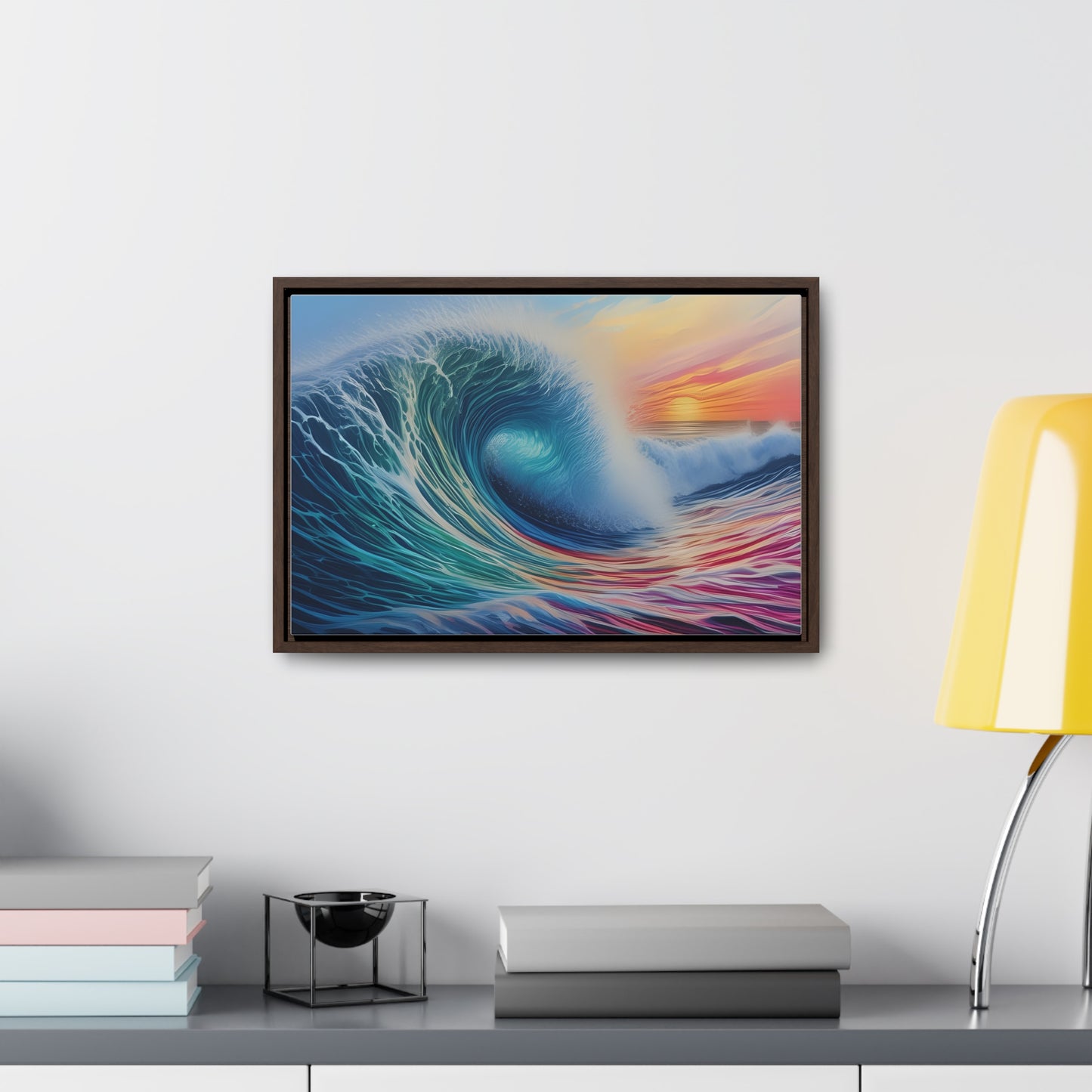 Beach Wave, Wall Art, Gallery Canvas Wraps, Horizontal Frame