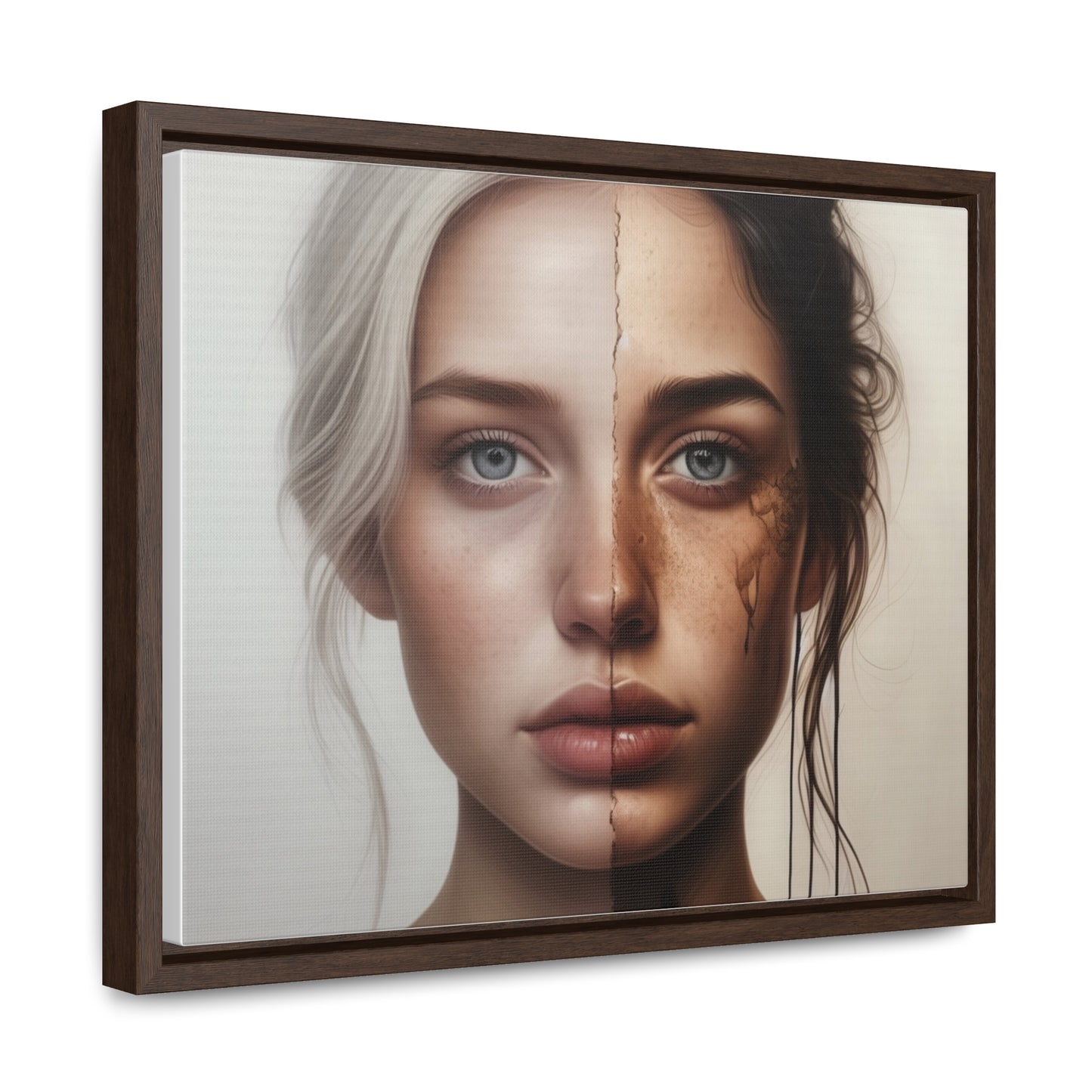 Woman, Face, Wall Art, Gallery Canvas Wraps, Horizontal Frame