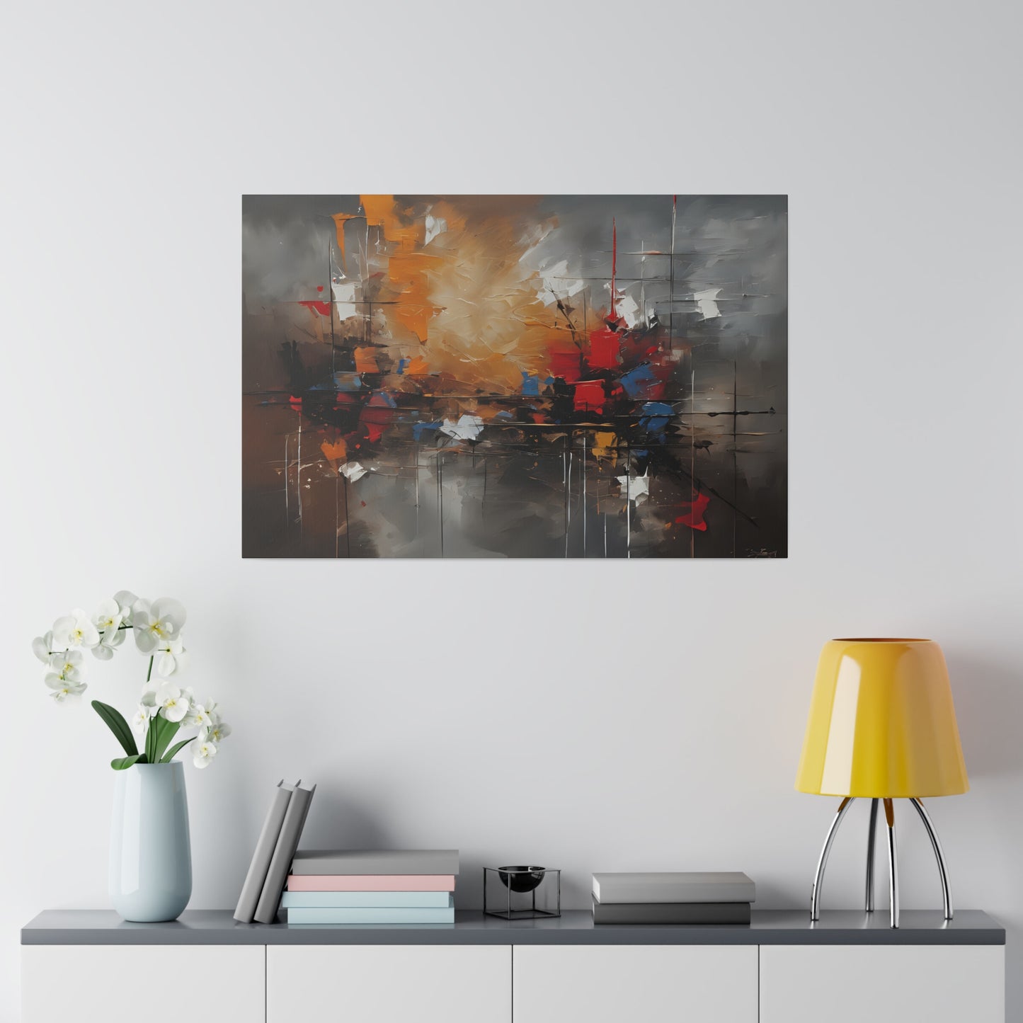 Abstract, Wall Art, Matte Canvas, Stretched, 0.75"