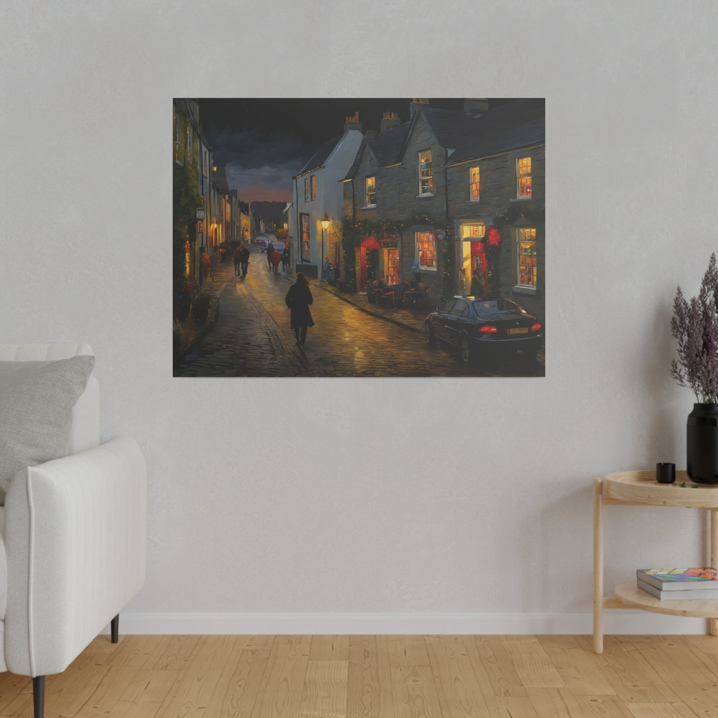 Calm Town, Wall Art, Matte Canvas, Stretched, 0.75"