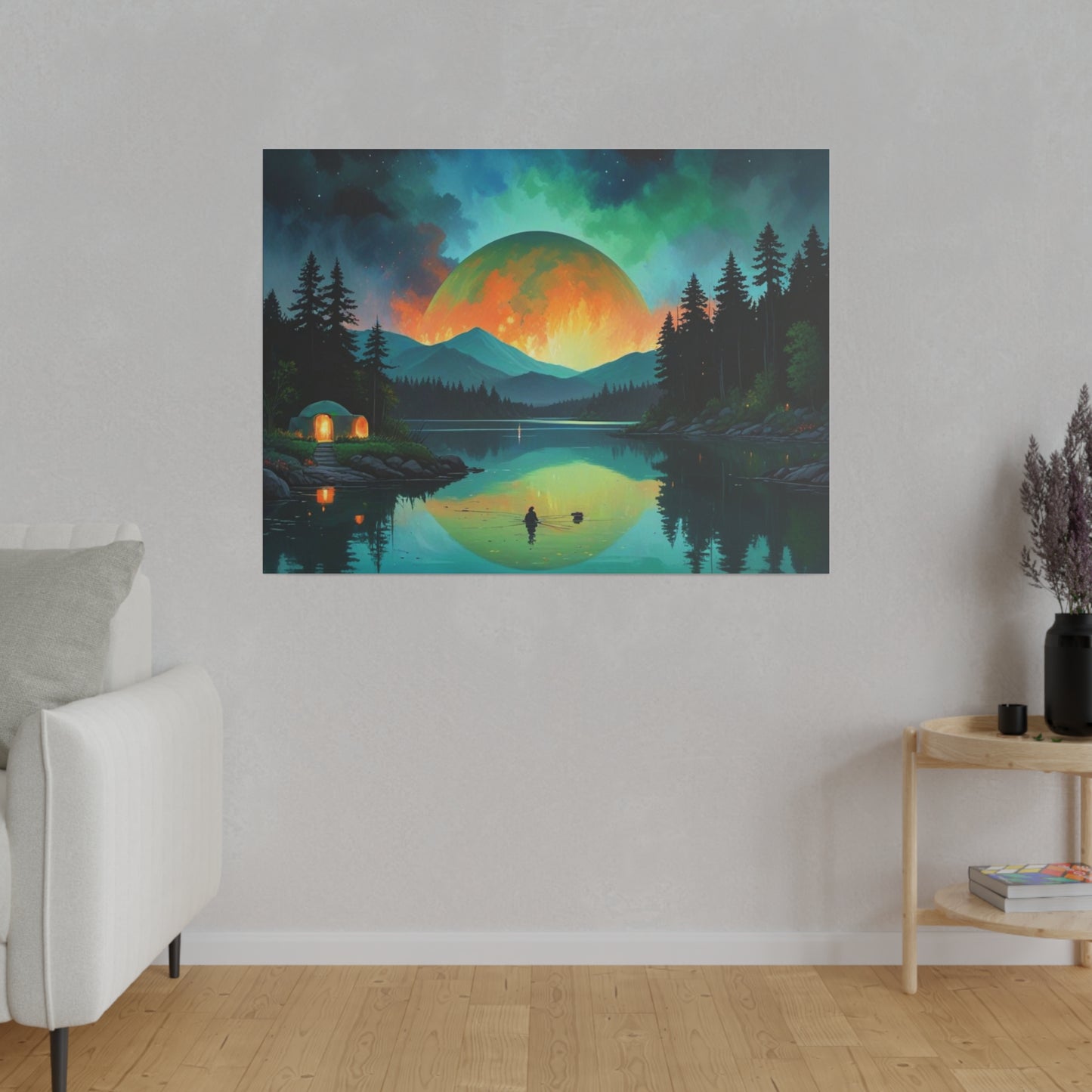 The Moon Tonight, Wall Art, Matte Canvas, Stretched, 0.75"