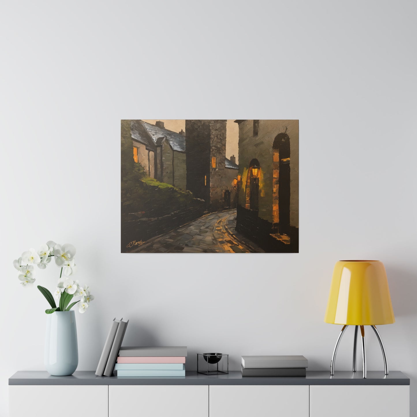 Walk the streets, Wall Art, Matte Canvas, Stretched, 0.75"