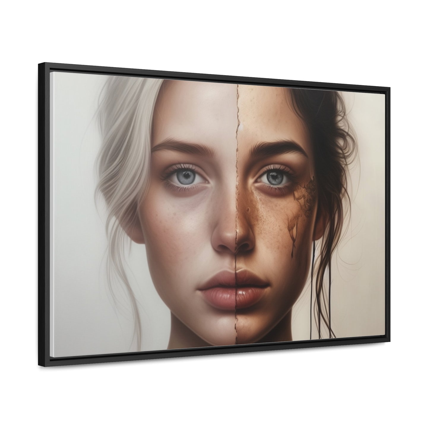 Woman, Face, Wall Art, Gallery Canvas Wraps, Horizontal Frame