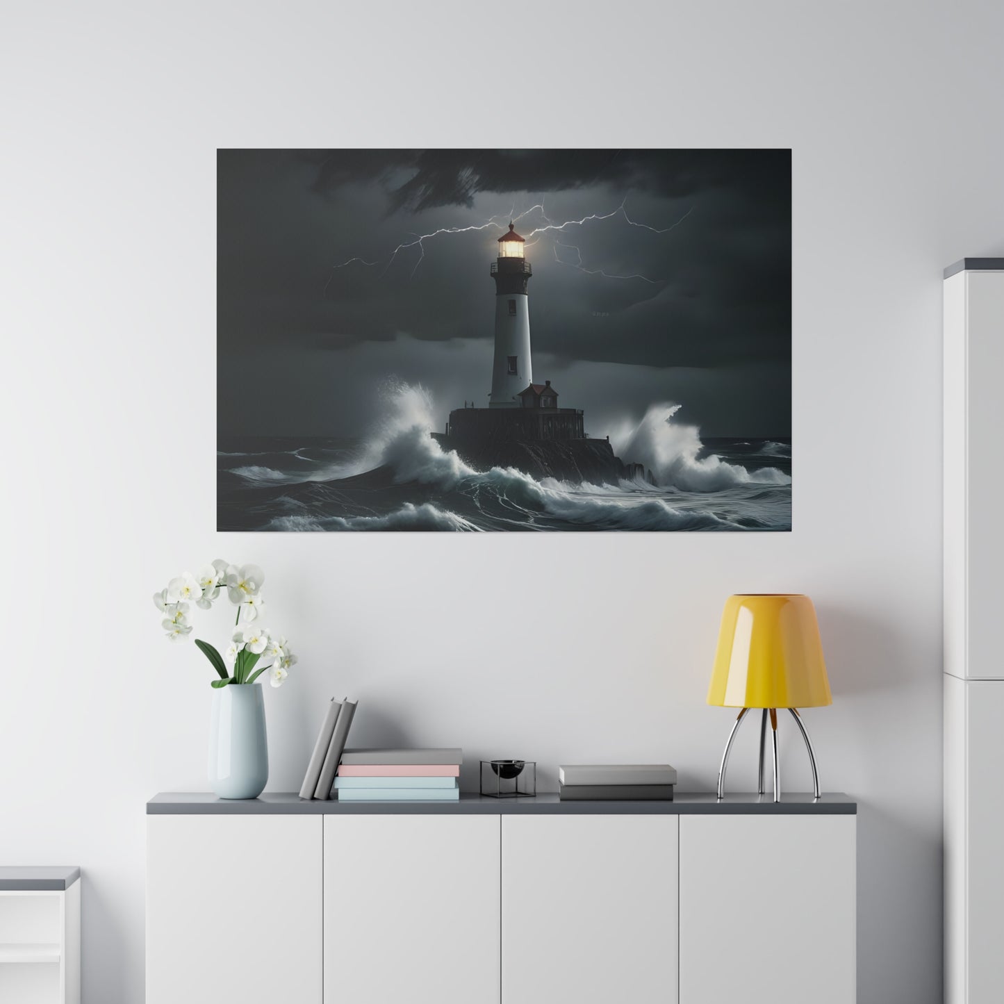 The light house, Wall Art, Matte Canvas, Stretched, 0.75"