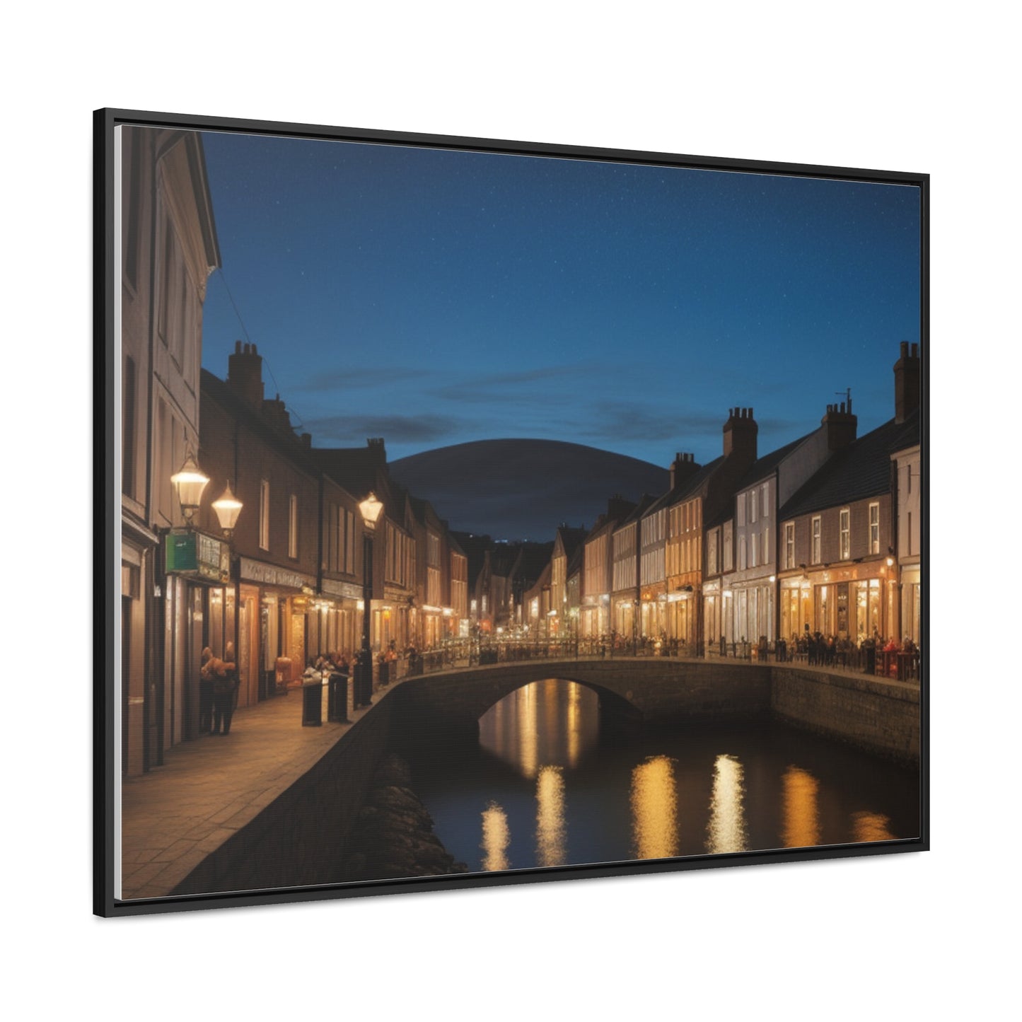 Canal, Wall Art, Gallery Canvas Wraps, Horizontal Frame