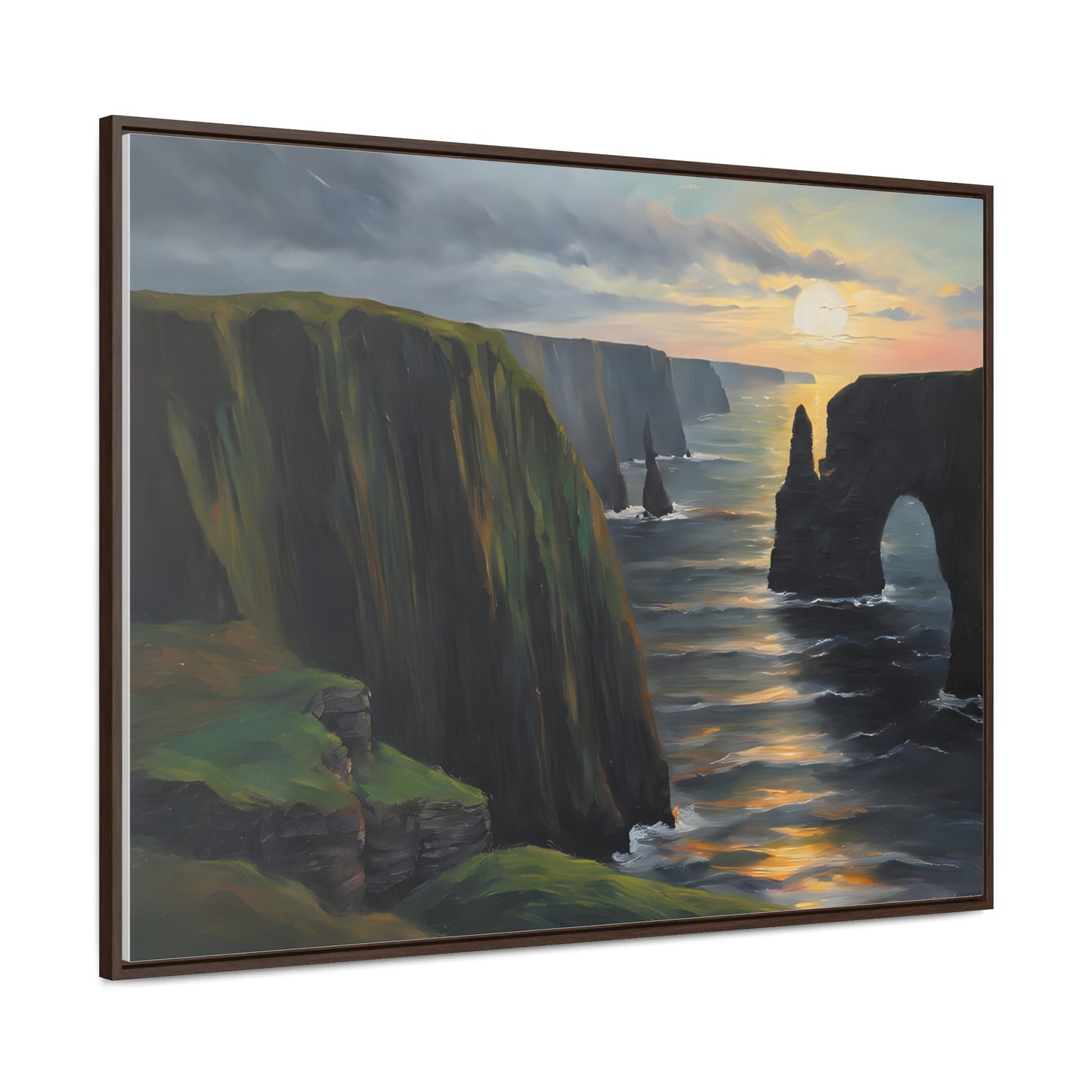 Irish Cliffs, Wall Art, Gallery Canvas Wraps, Horizontal Frame