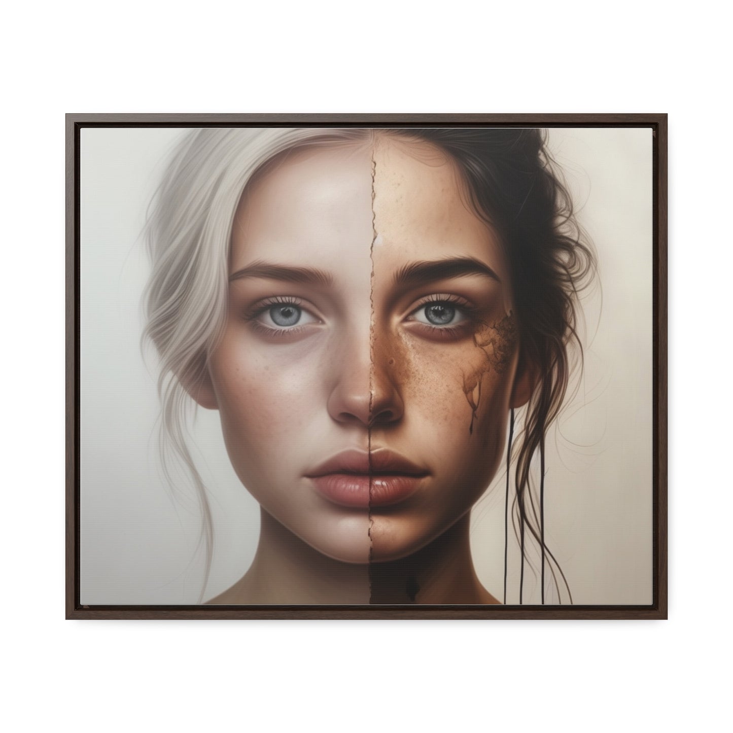 Woman, Face, Wall Art, Gallery Canvas Wraps, Horizontal Frame