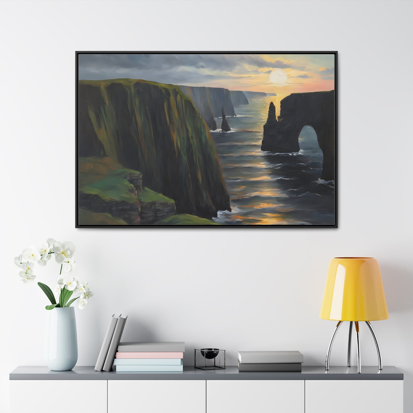 Irish Cliffs, Wall Art, Gallery Canvas Wraps, Horizontal Frame