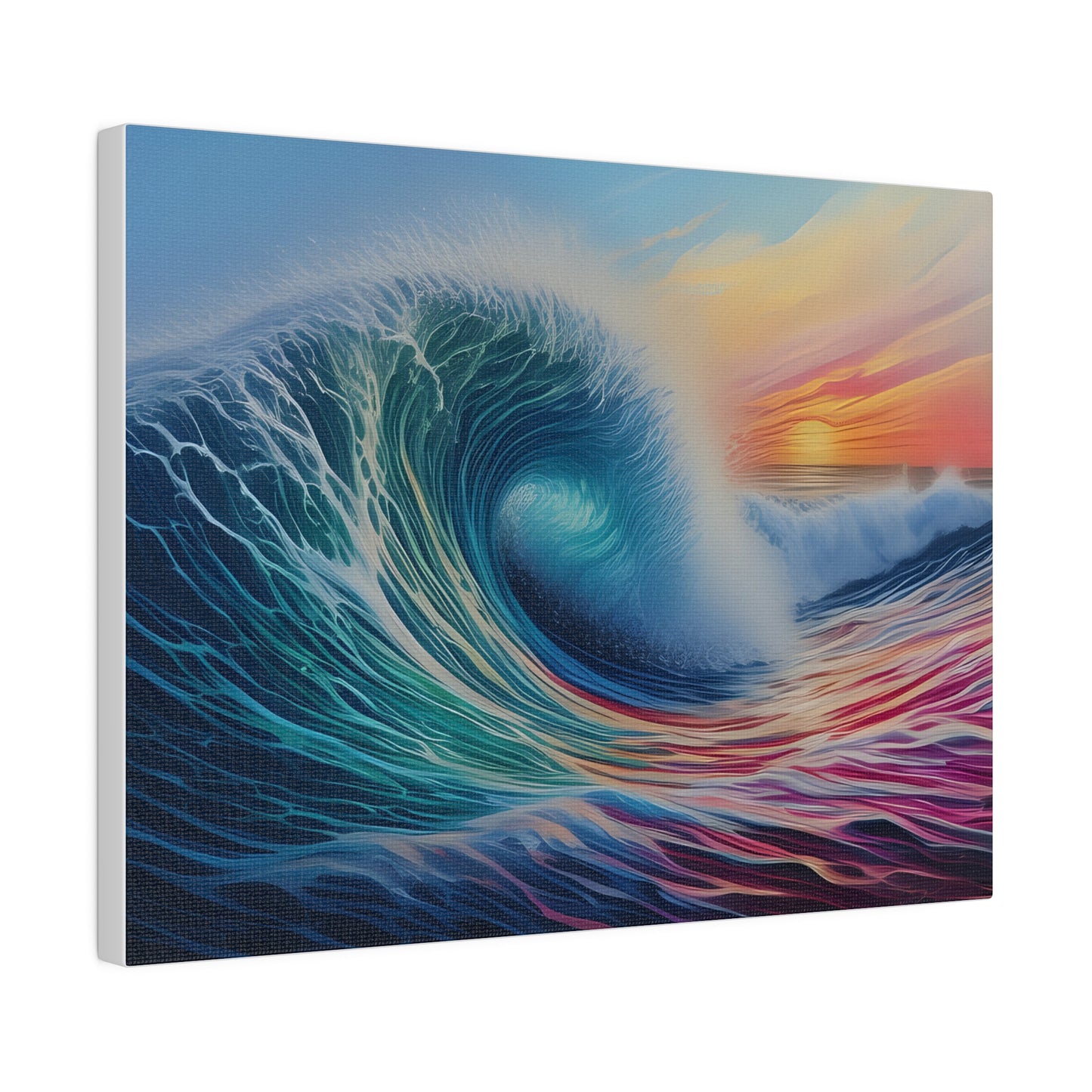 Wave, Beach, Wall Art, Matte Canvas, Stretched, 0.75"