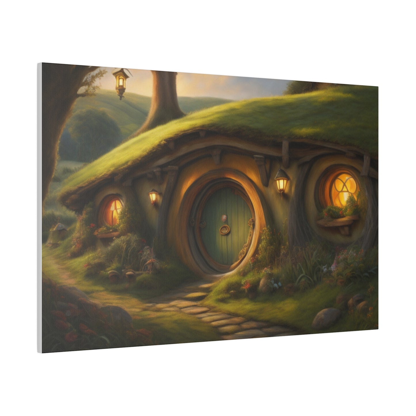 Hobbiton, Wall Art, Matte Canvas, Stretched, 0.75"