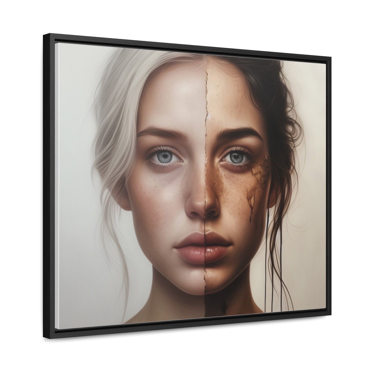 Woman, Face, Wall Art, Gallery Canvas Wraps, Horizontal Frame