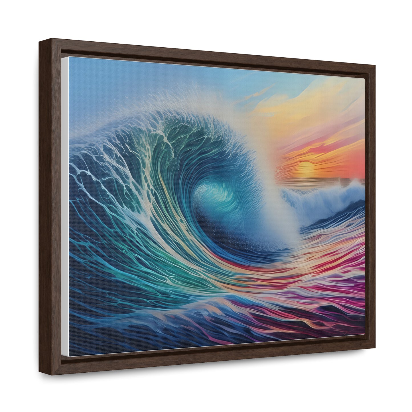 Beach Wave, Wall Art, Gallery Canvas Wraps, Horizontal Frame