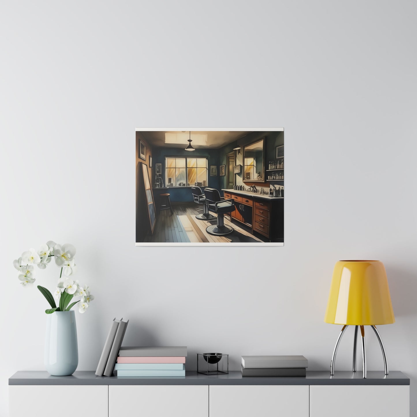 Barbershop, Wall Art, Matte Canvas, Stretched, 0.75"