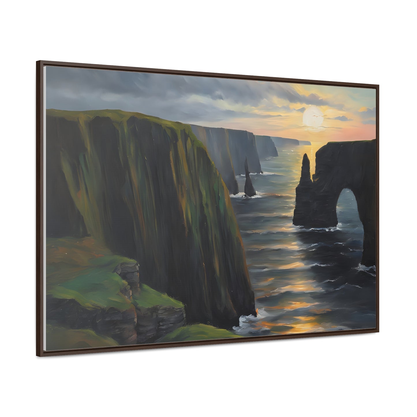 Irish Cliffs, Wall Art, Gallery Canvas Wraps, Horizontal Frame