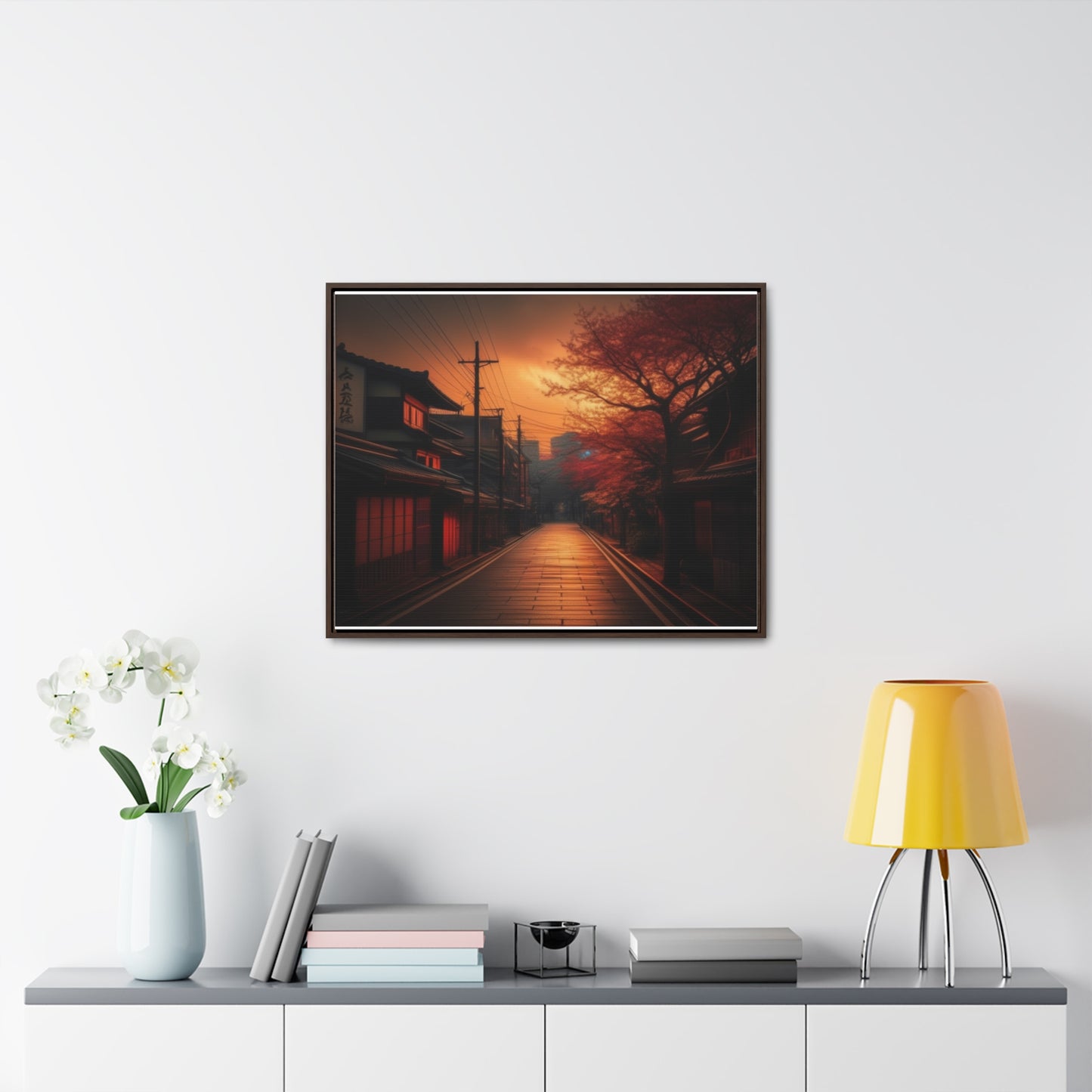 Japanese Village, Wall Art, Gallery Canvas Wraps, Horizontal Frame