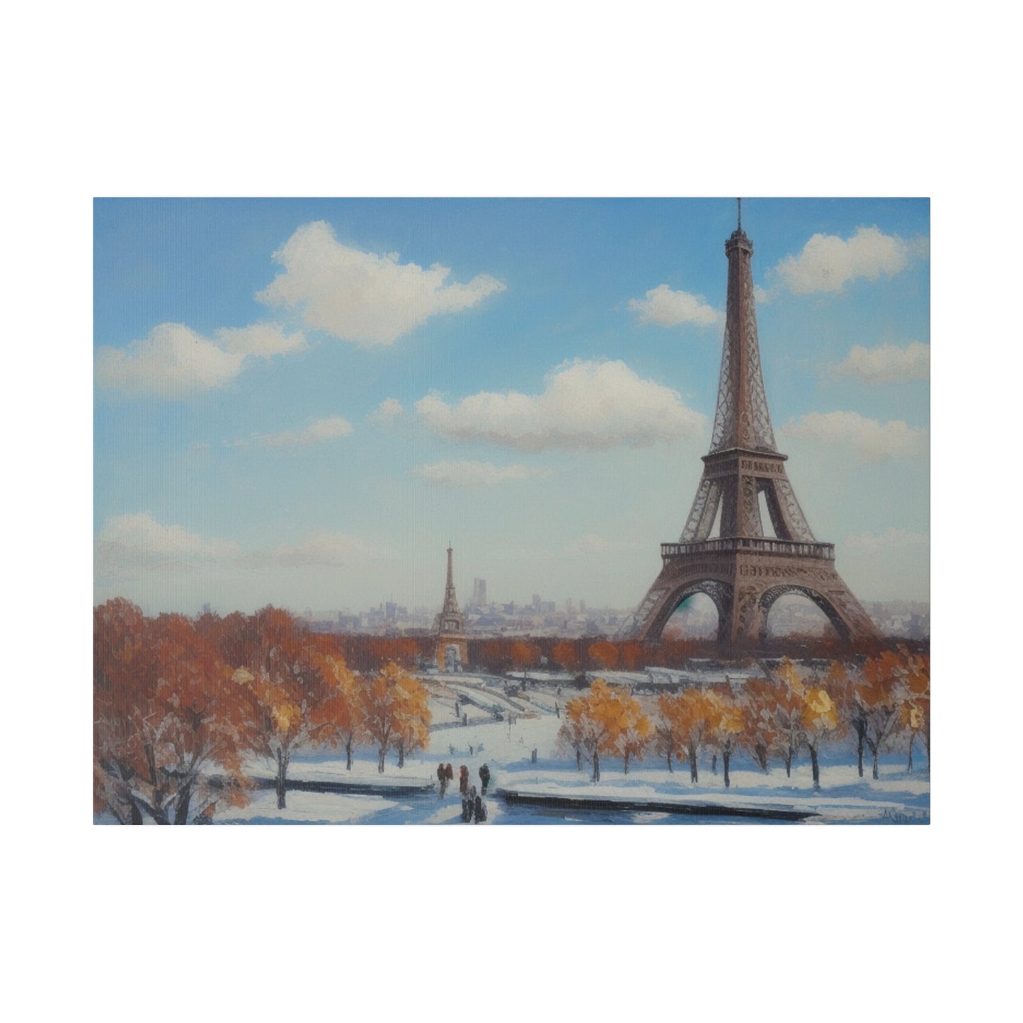 Eiffel Tower, Wall Art, Matte Canvas, Stretched, 0.75"